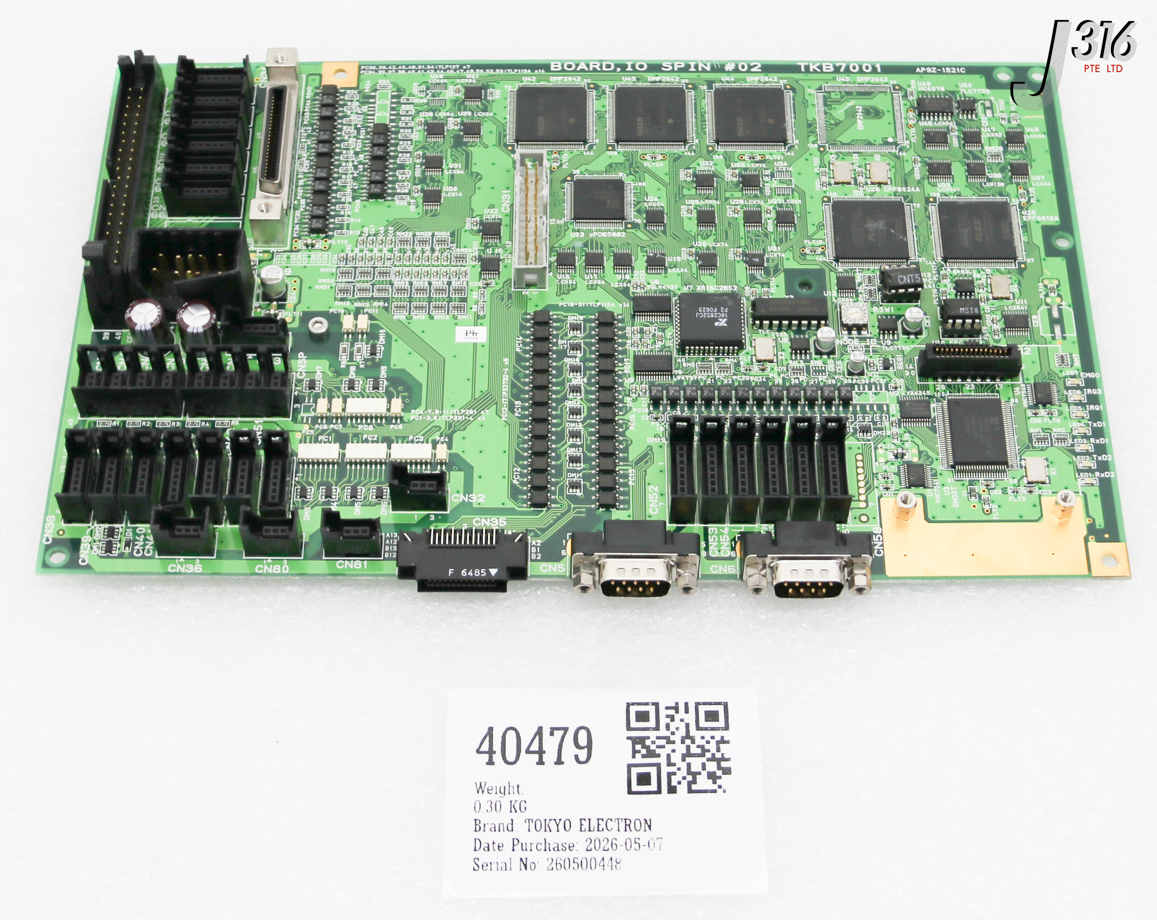 40479 TOKYO ELECTRON PCB, BOARD, IO SPIN #2, AP9Z-1521C (PARTS) TKB7001