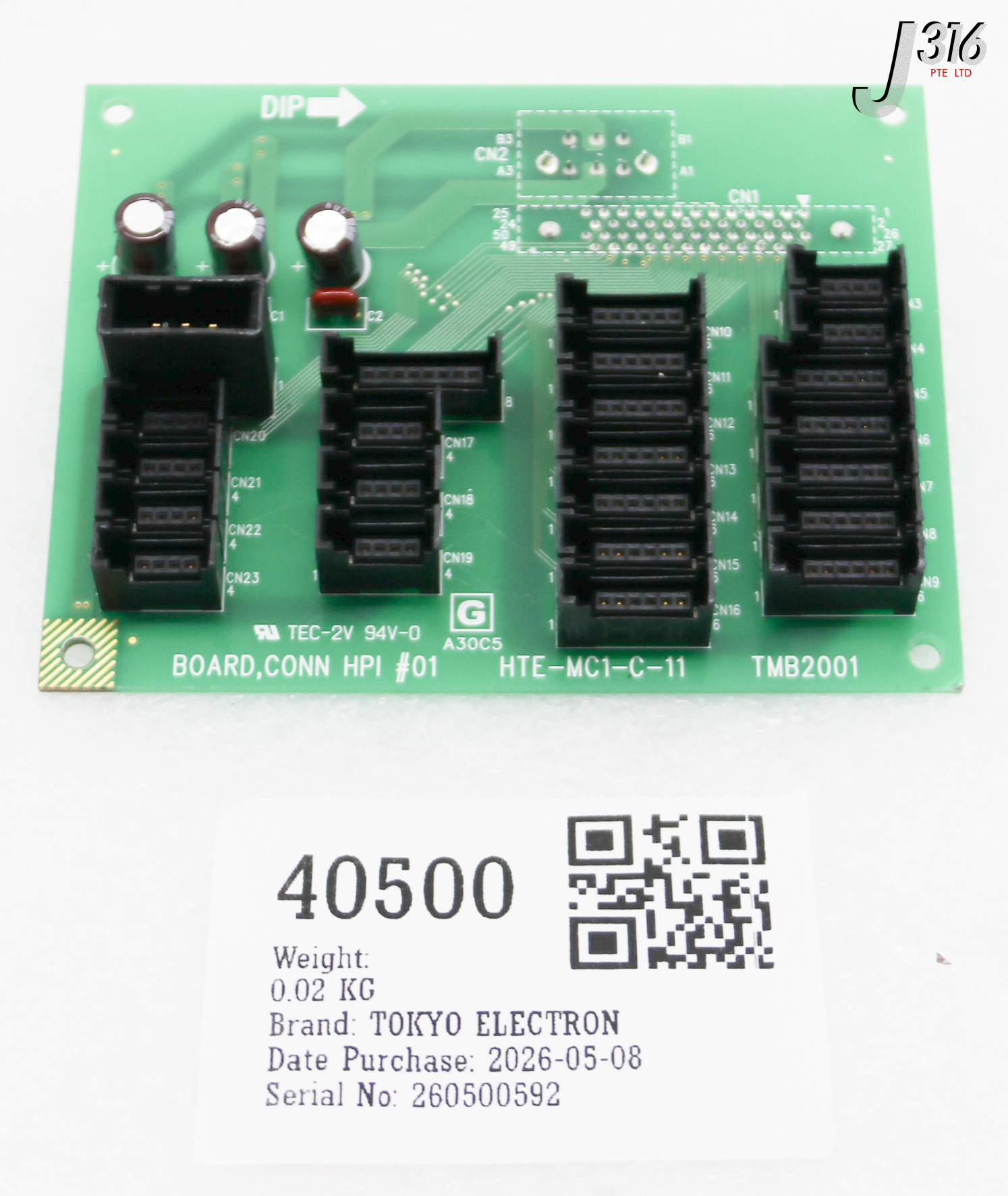40500 TOKYO ELECTRON PCB BOARD, CONN HPI #01, TMB2001 HTE-MC1-C-11