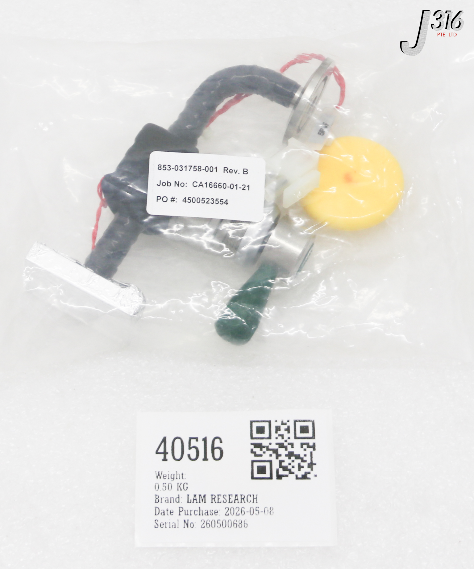 40516 LAM RESEARCH MANIFOLD PENNING GAUGE ASSY (NEW) 853-031758-001