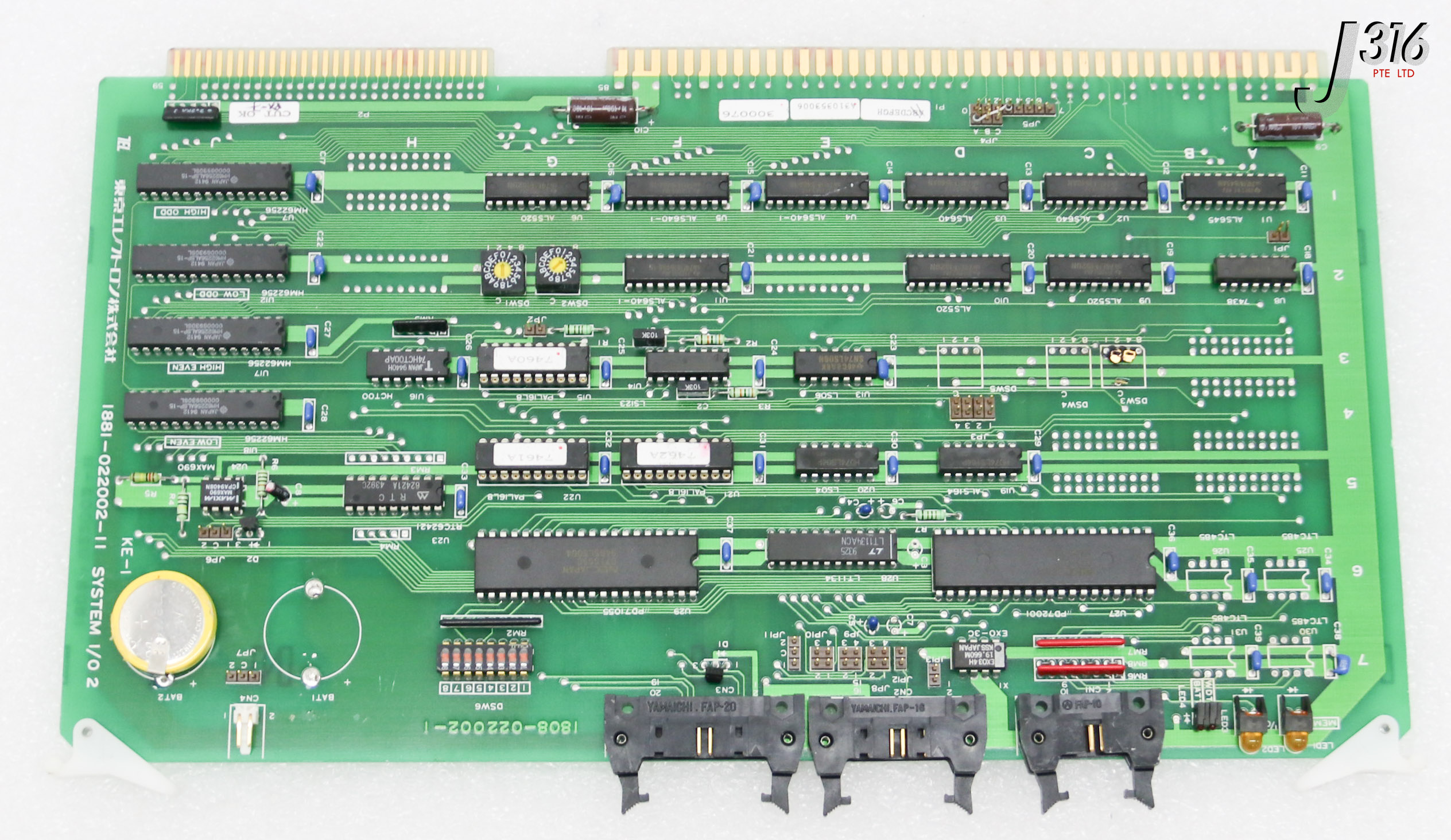 40569 TOKYO ELECTRON PCB SYSTEM I/O 2, 1808-022002-1 (PARTS) 1881-022002-11