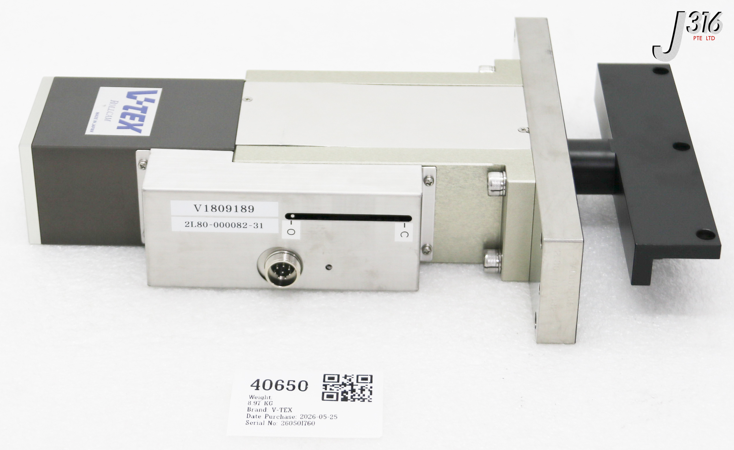40650 V-TEX LLM GATE / DOOR SLIT VALVE ROLLCAM, TOKYO ELECTRON P/N: 2L80-000082-31 V1809189