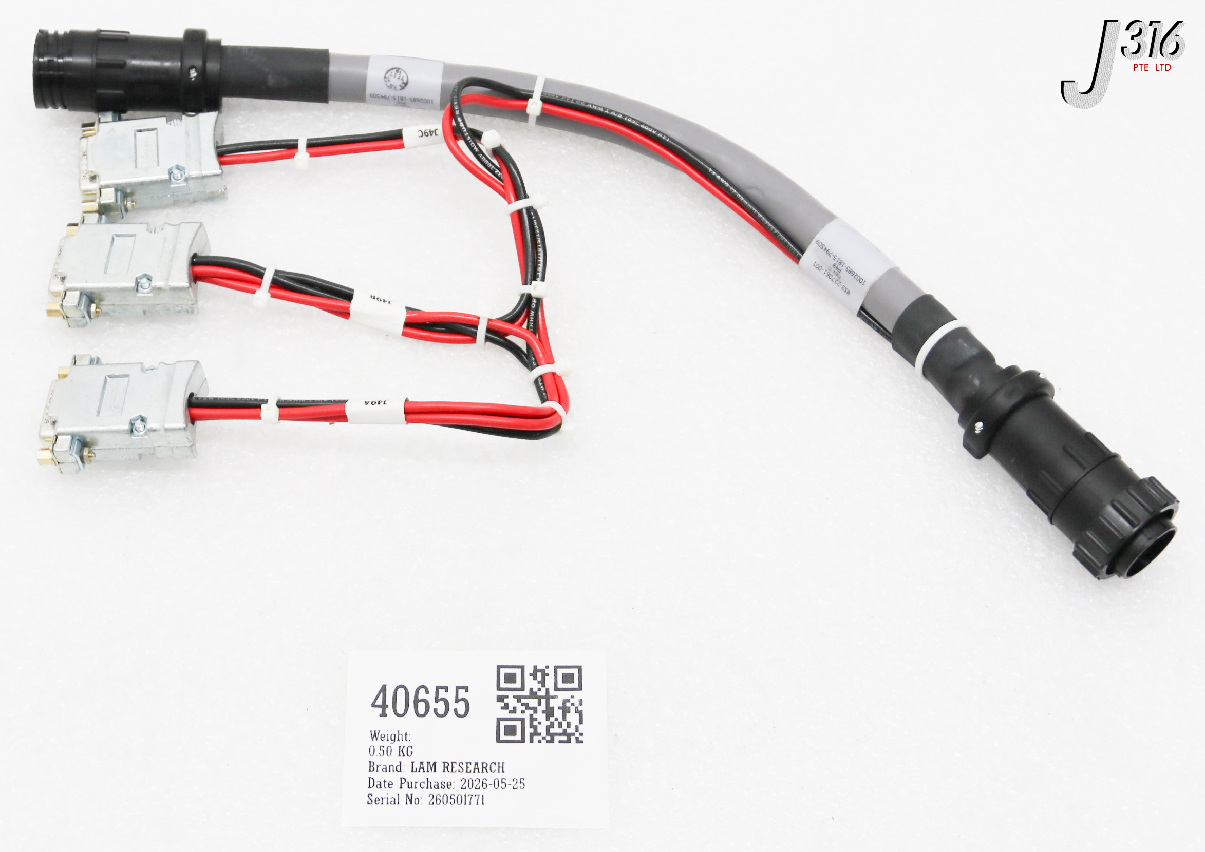 40655 LAM RESEARCH CABLE ASSY 853-227061-001