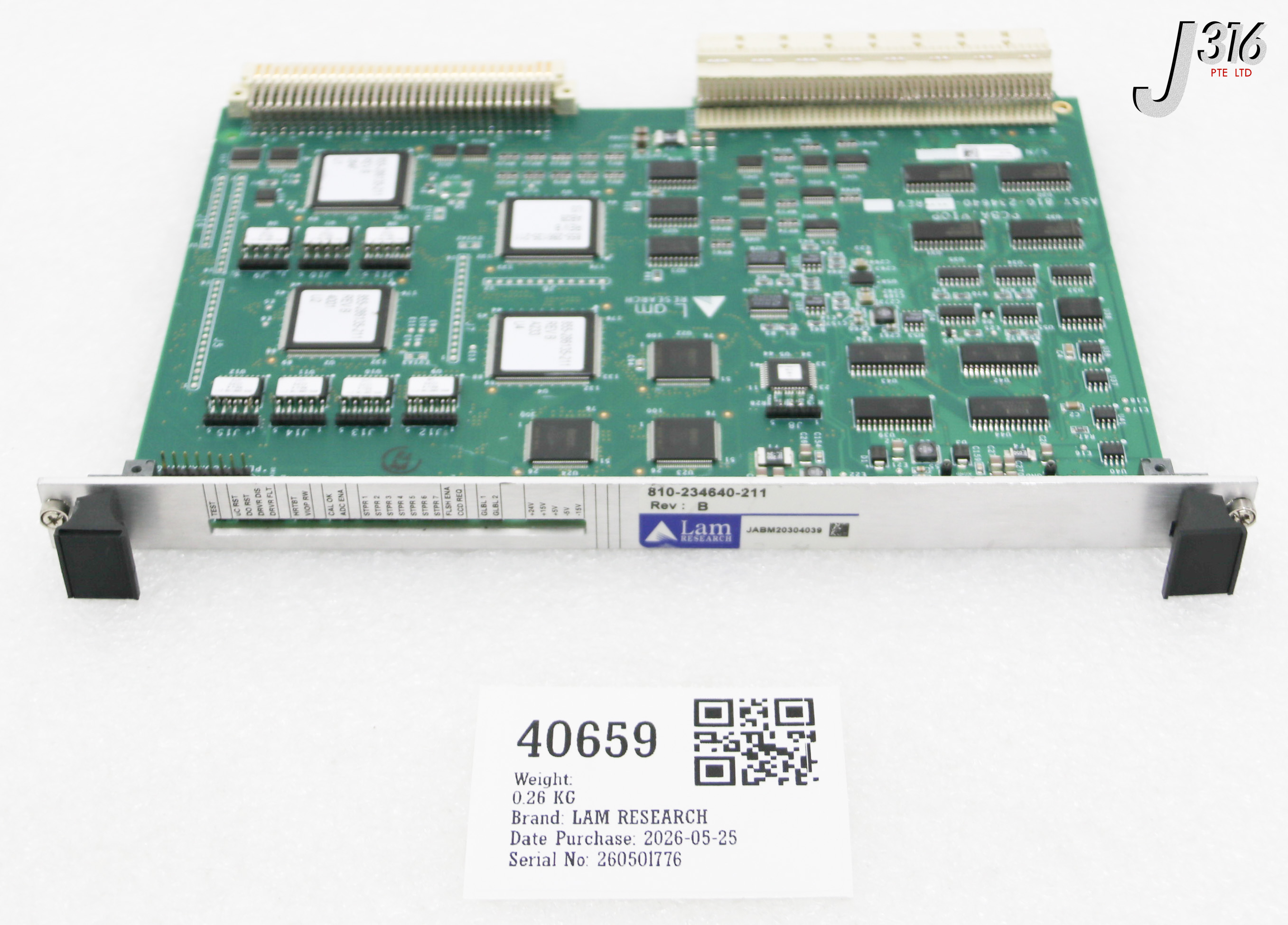 40659 LAM RESEARCH PCB, VISUAL INPUT/OUTPUT PROCESSOR (VIOP) 810-234640-211