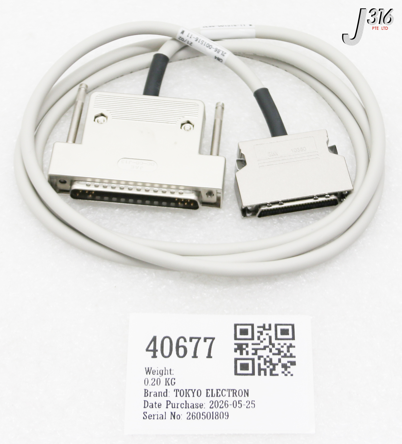 40677 TOKYO ELECTRON ASSY CABLE ANALONG OUT 2L86-001516-11