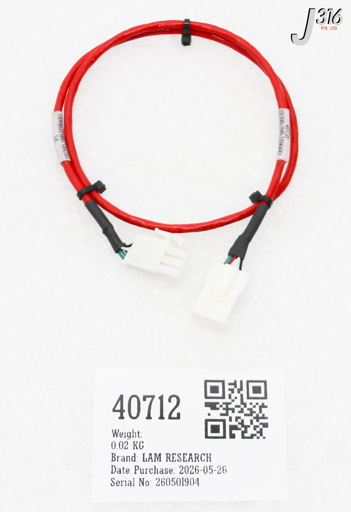 40712 LAM RESEARCH CABLE ASSY (NEW) 853-041812-002