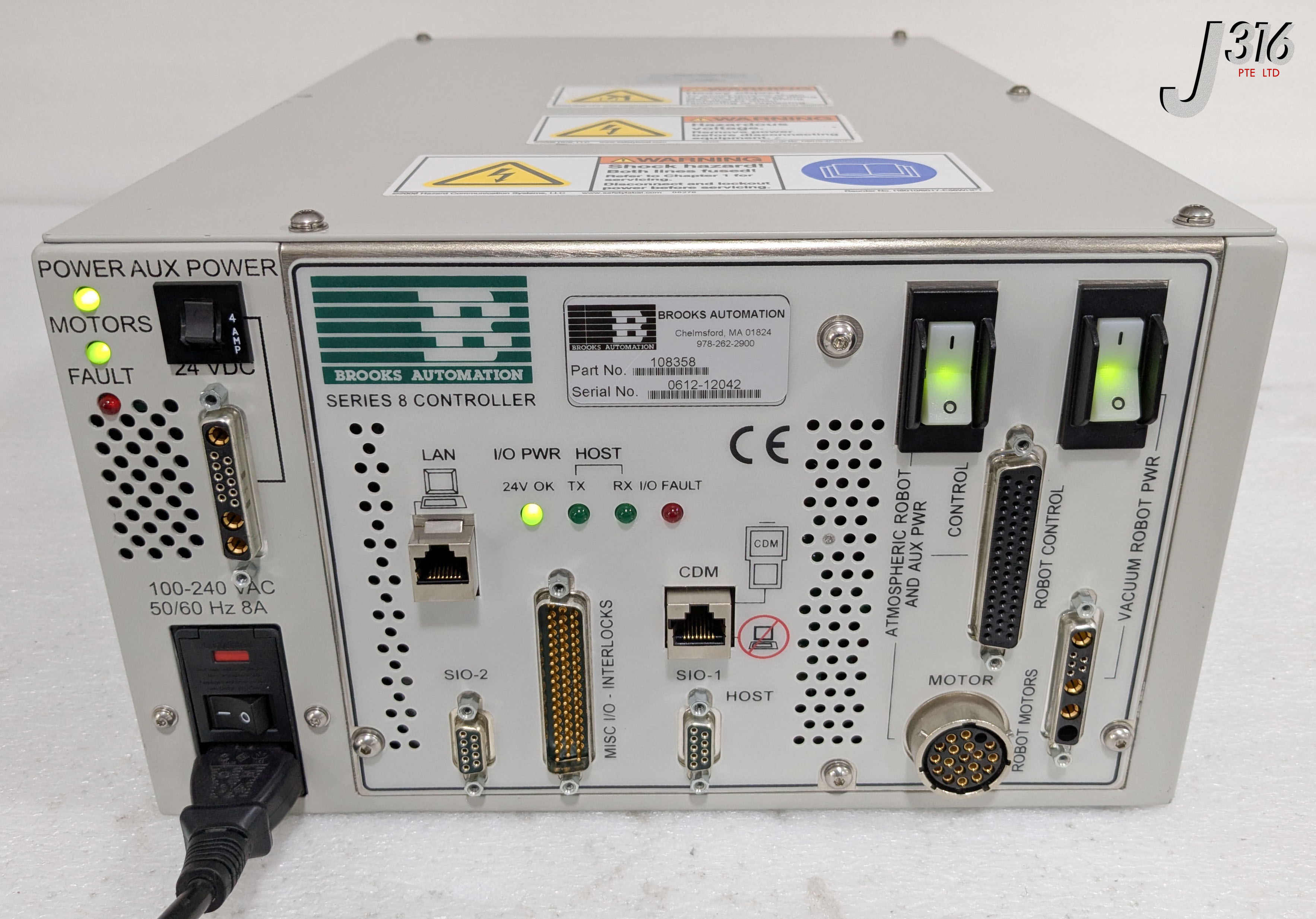 40722 BROOKS AUTOMATION SERIES 8 CONTROLLER 108358