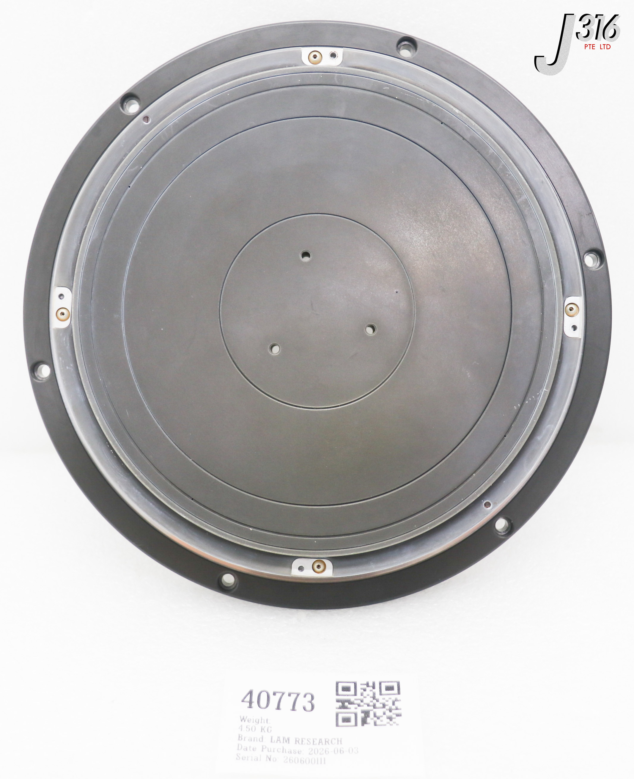 40773 LAM RESEARCH ESC CHUCK 6 HOLE 715-250411-002