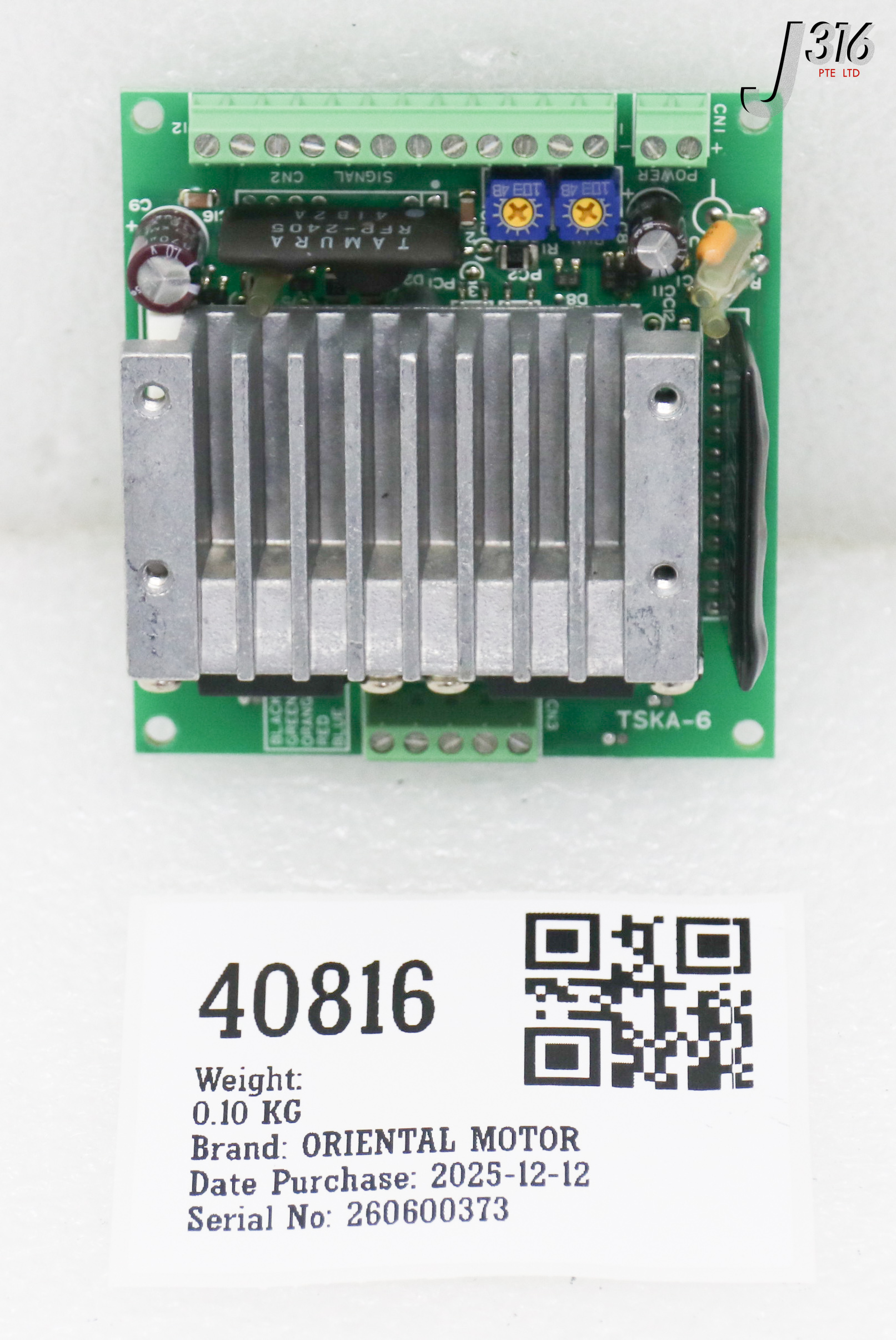 40816 ORIENTAL MOTOR PCB ASSY, 5-PHASE DRIVER CSD5814N-T