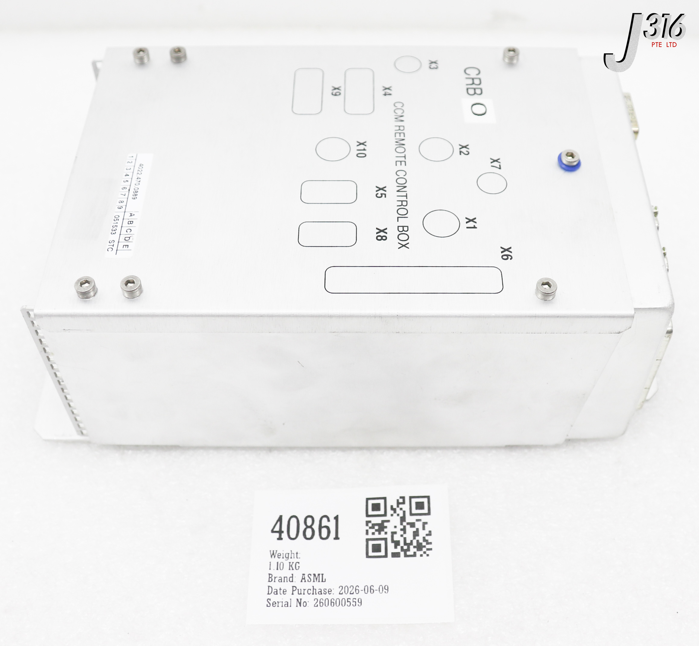 40861 ASML CCM REMOTE CONTROL BOX (PARTS) 4022.470.0889