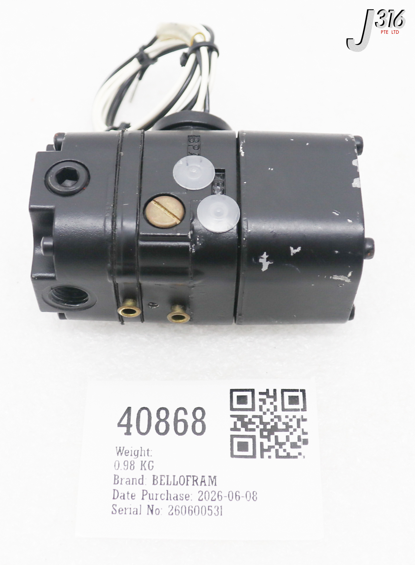 40868 BELLOFRAM PRESSURE TRANSDUCER, 2.5-27PSI 962-134-100
