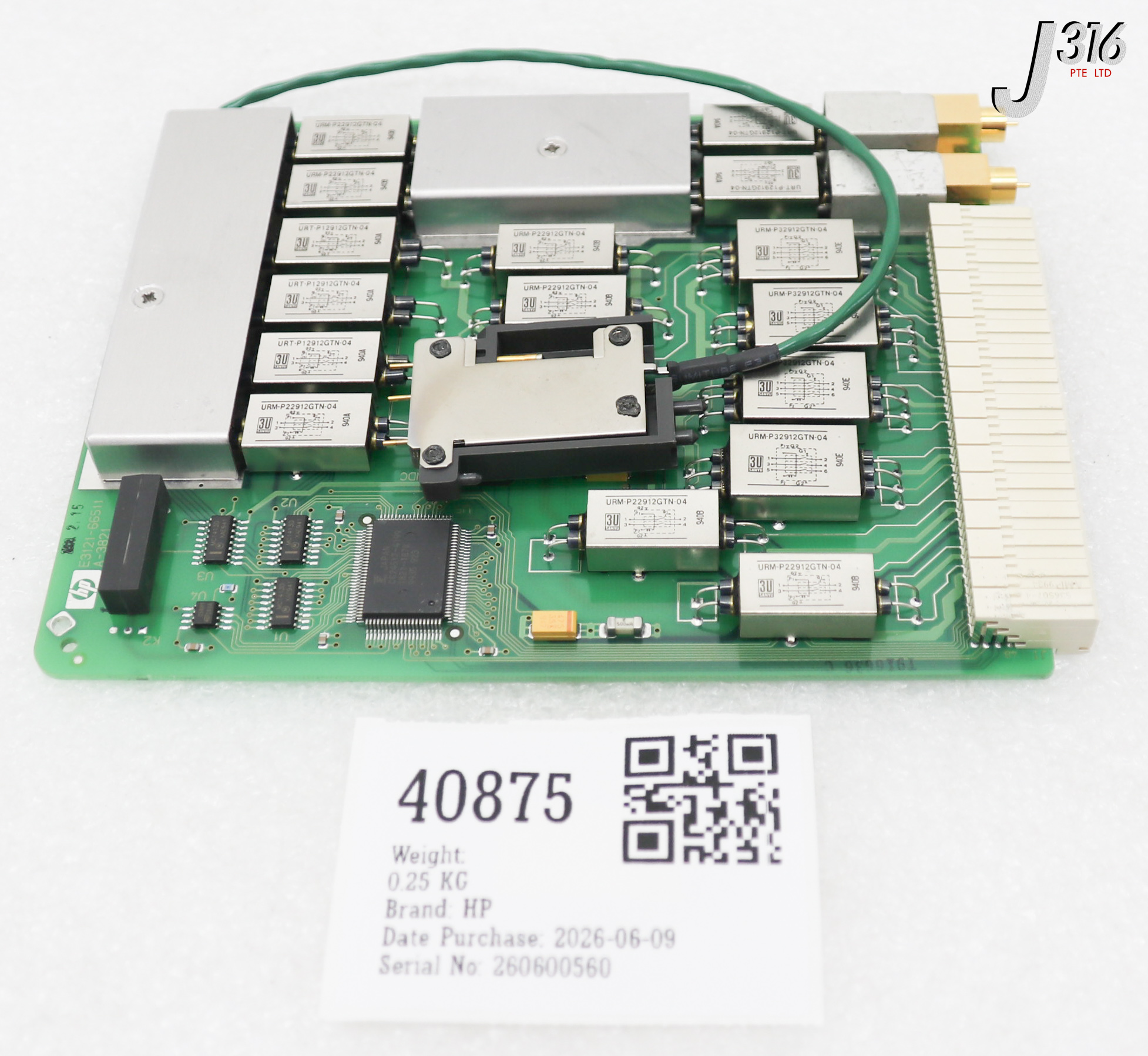 40875 HP PCB AGILENT UTG PIN BOARD, 33-3941, A-3821 E3121-66511
