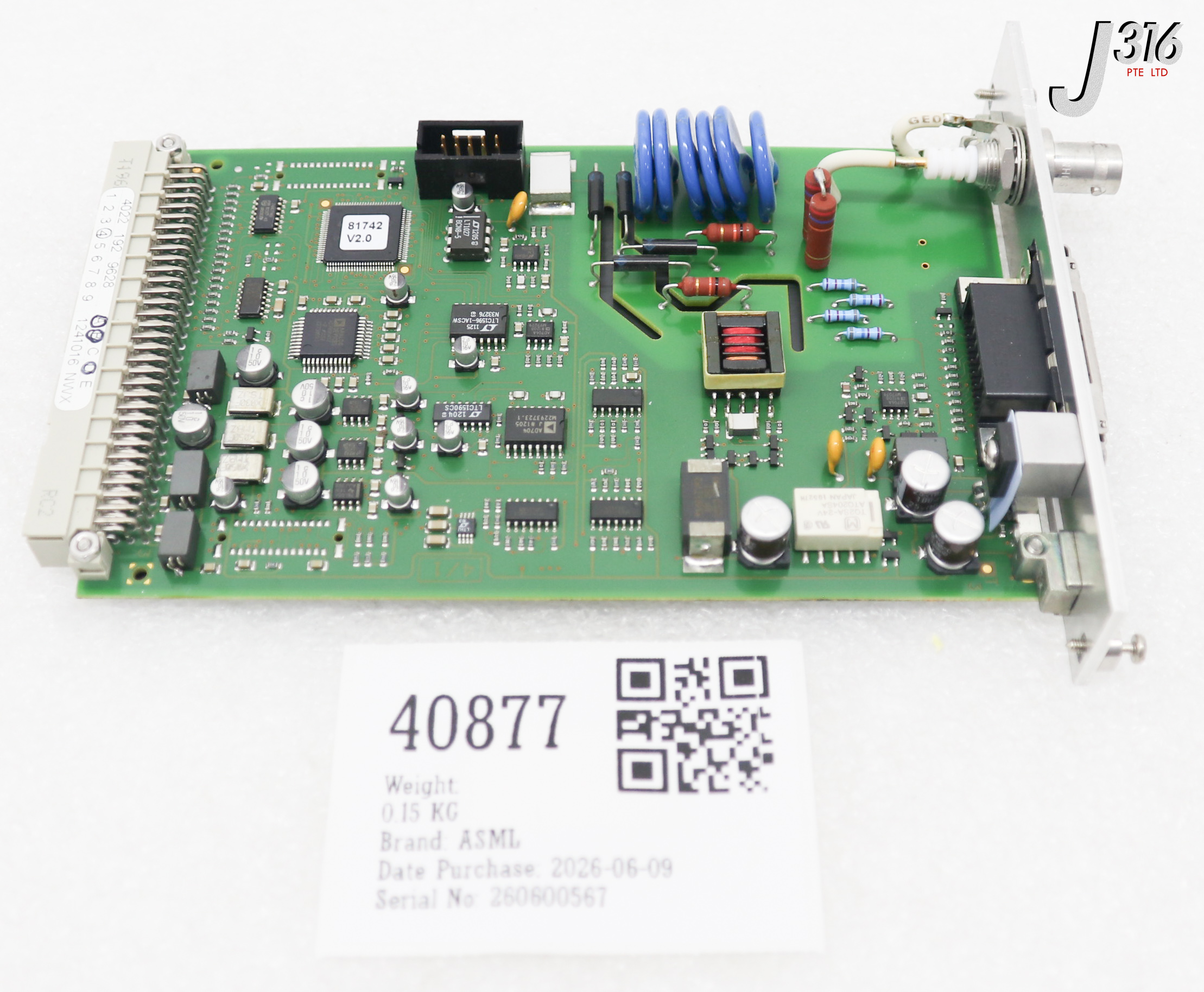 40877 ASML PCB, DPMT ASSY 4022.192.96284