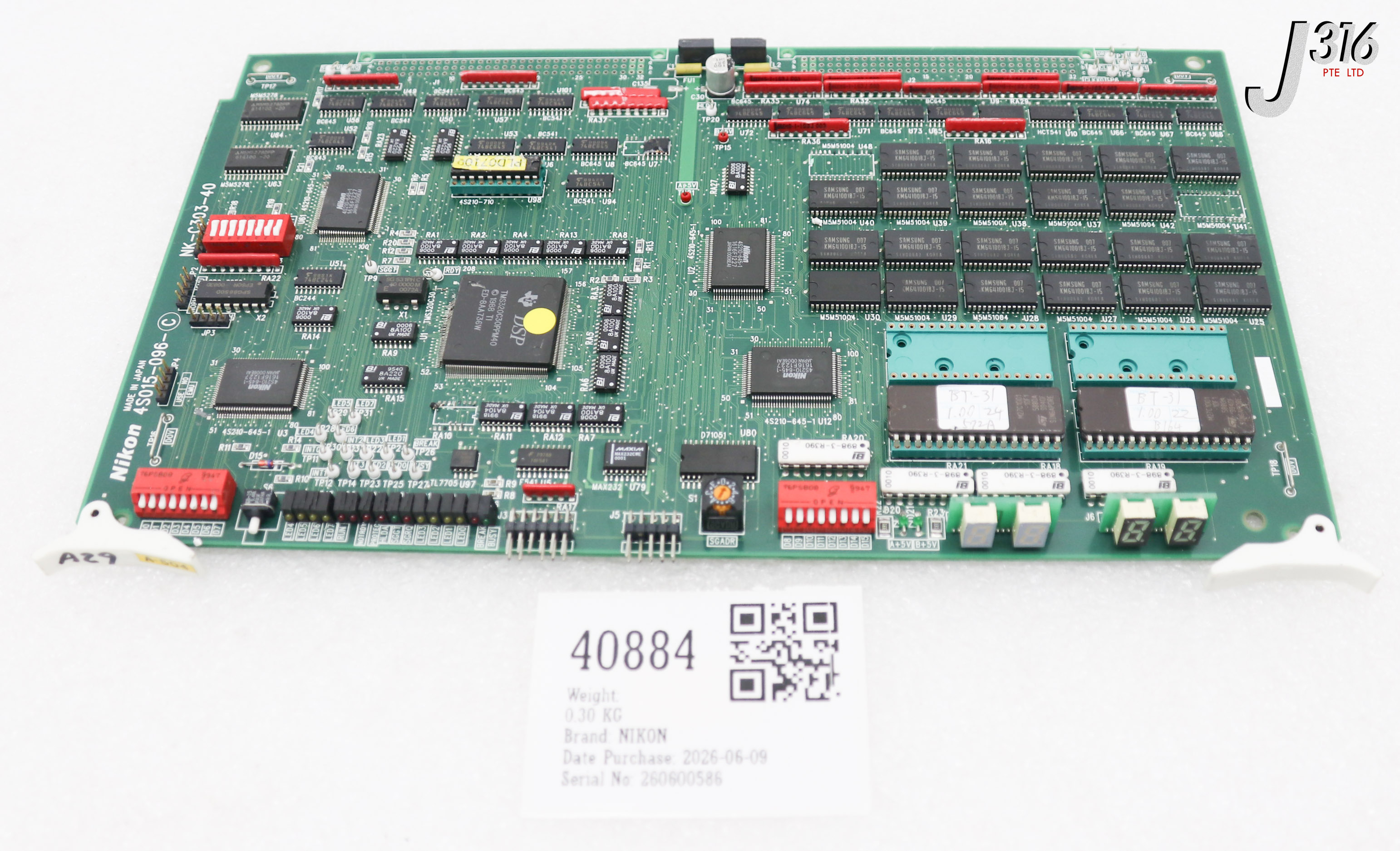 40884 NIKON PCB, PROCESS BOARD ASSY, NK-C303-40 4S015-096-C