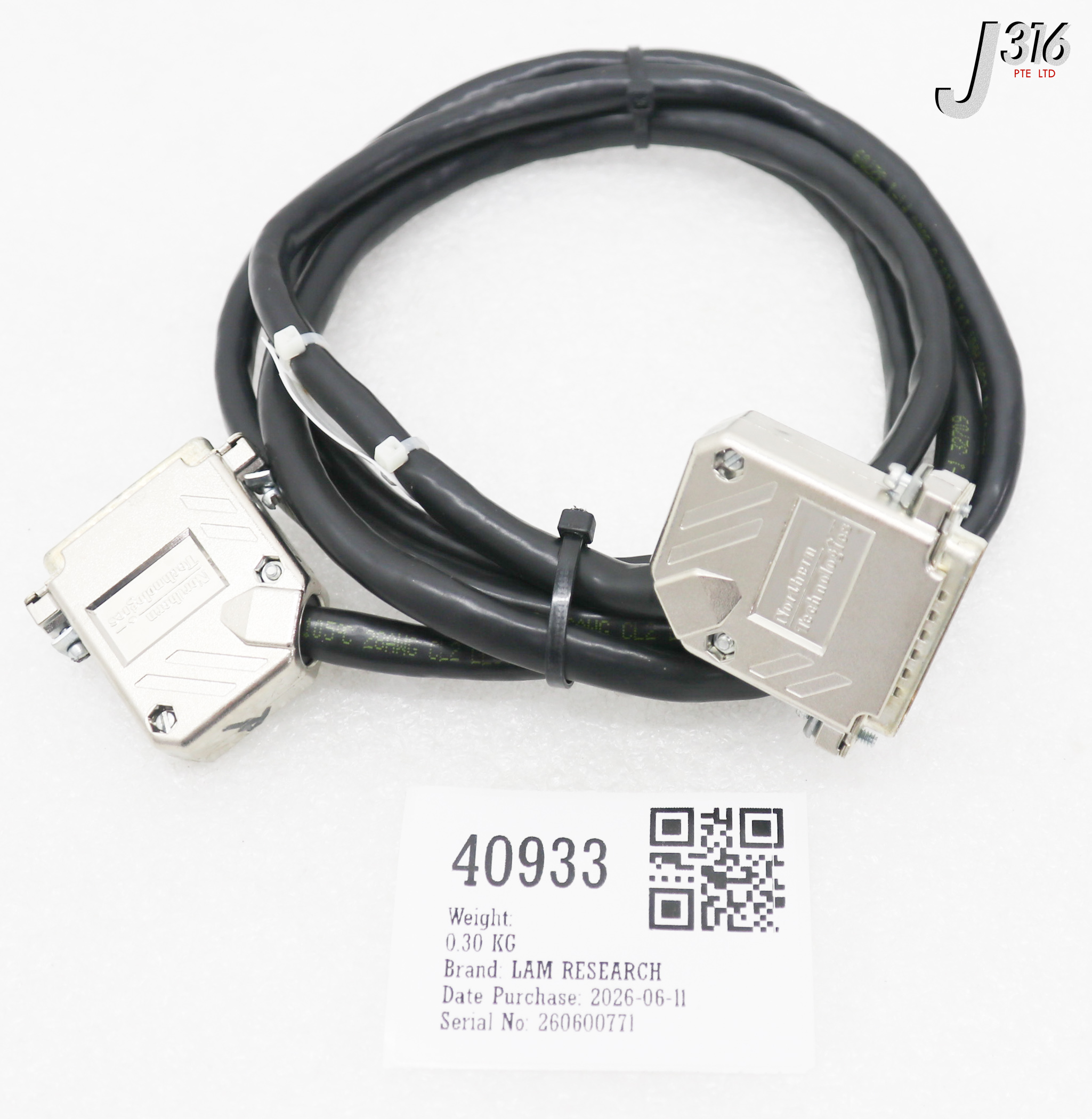 40933 LAM RESEARCH CABLE ASSY, 1.5M 833-801639-002