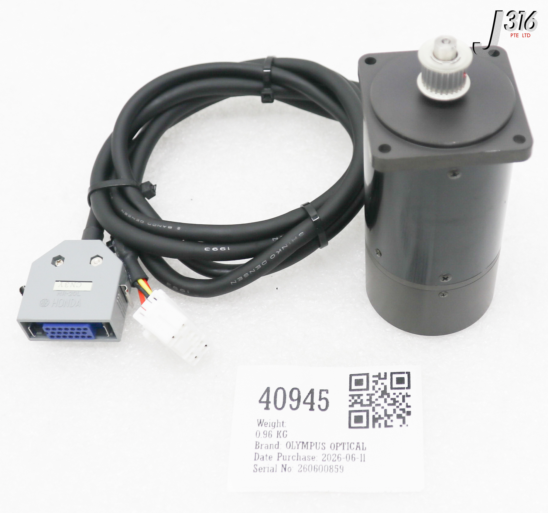 40945 OLYMPUS OPTICAL AC SERVO MOTOR BG60CB13BAABN