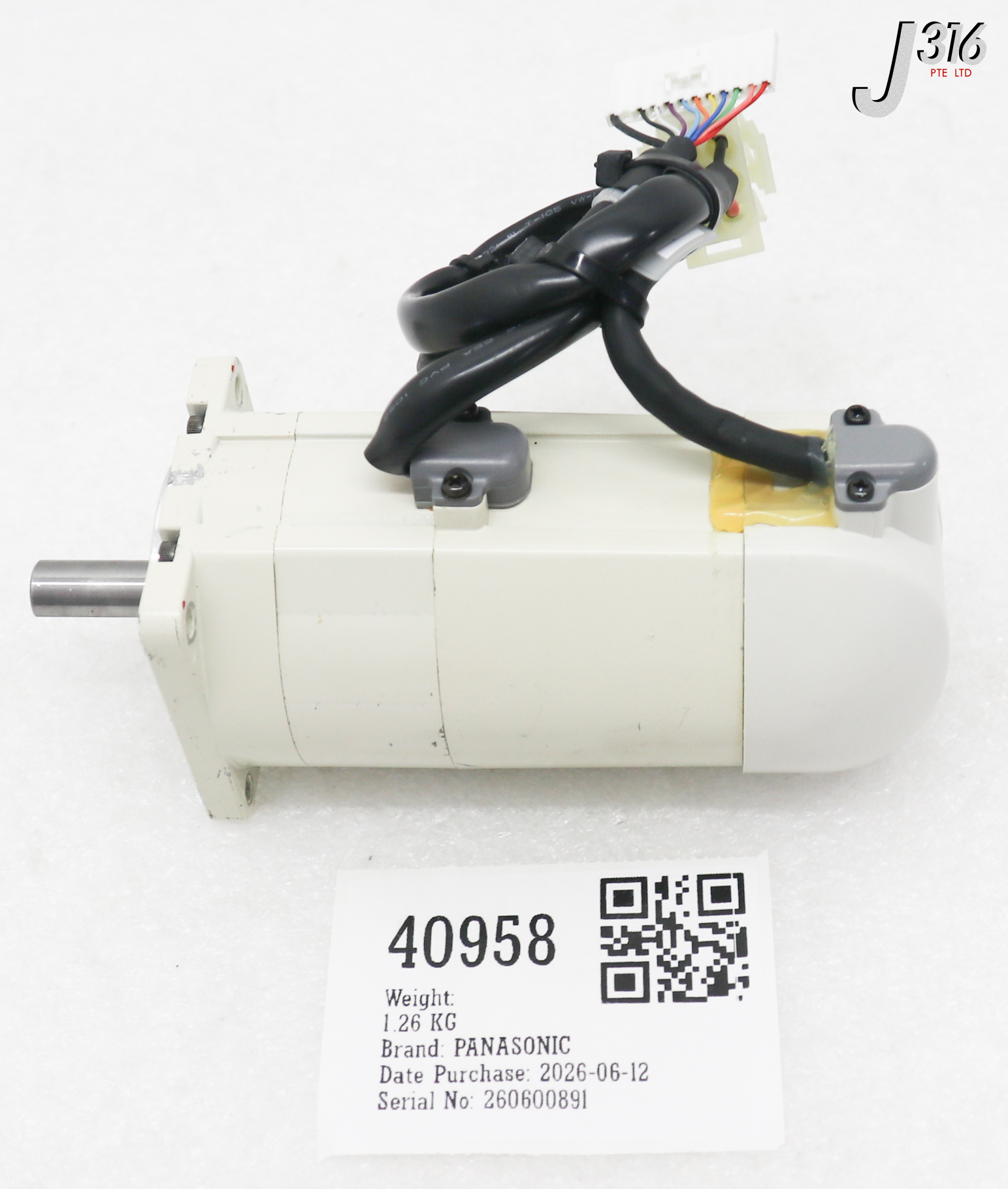 40958 PANASONIC AC SERVO MOTOR MSMO21ABF