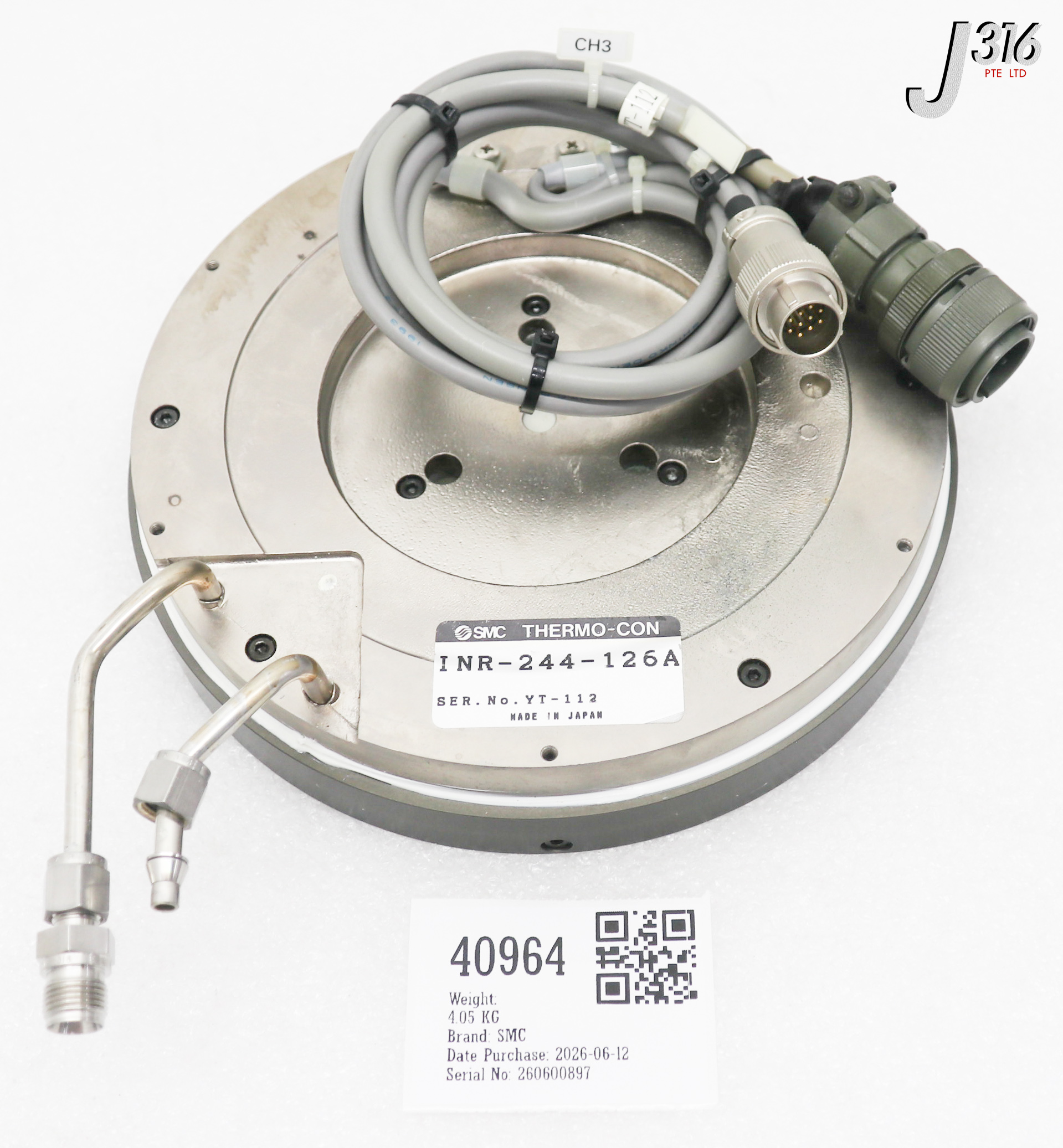 40964 SMC THERMO-CON COOLING PLATE INR-244-126A