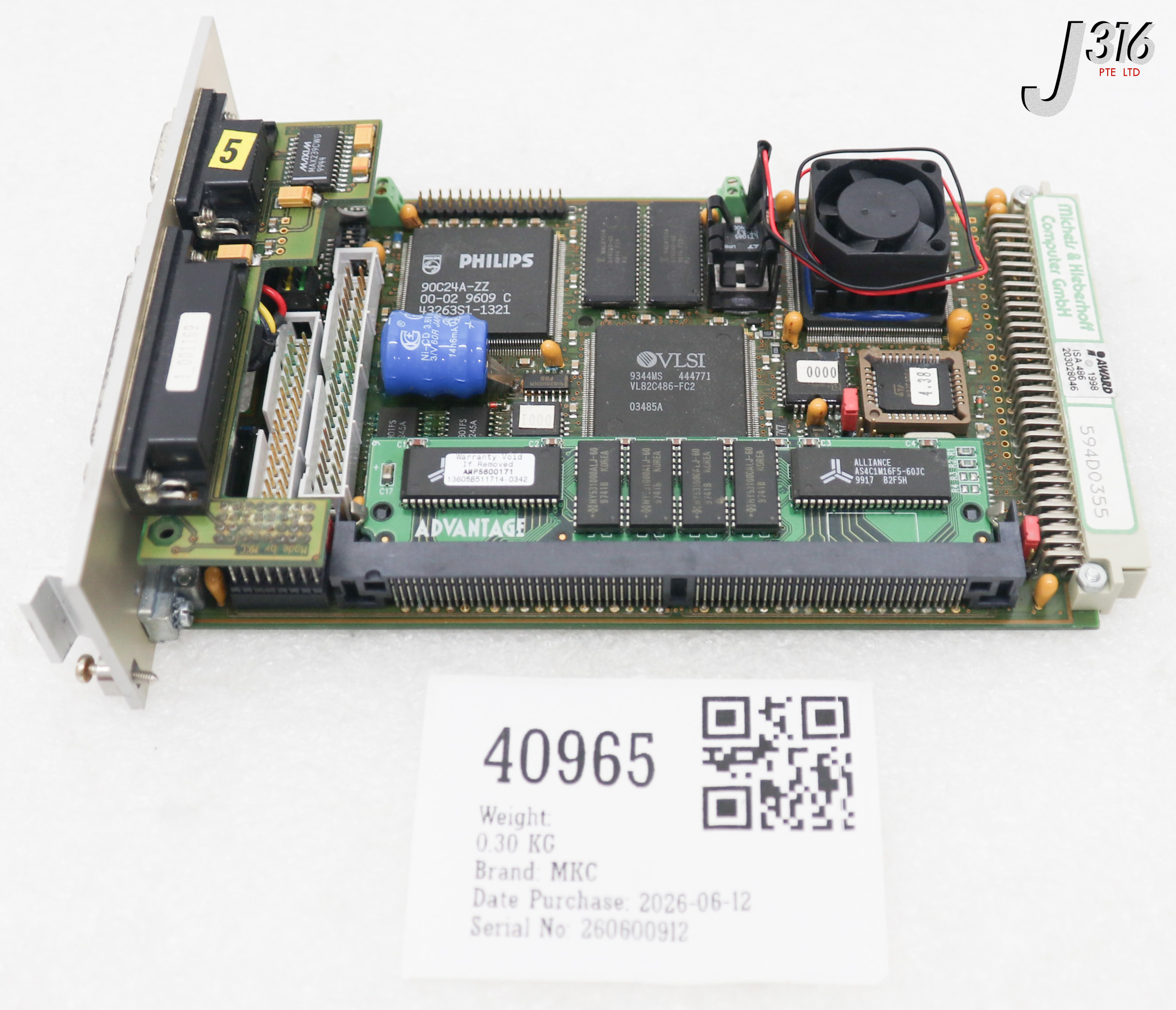 40965 MKC PCB, MKC, EPC486, 17000430.A ASSY 486DX4I