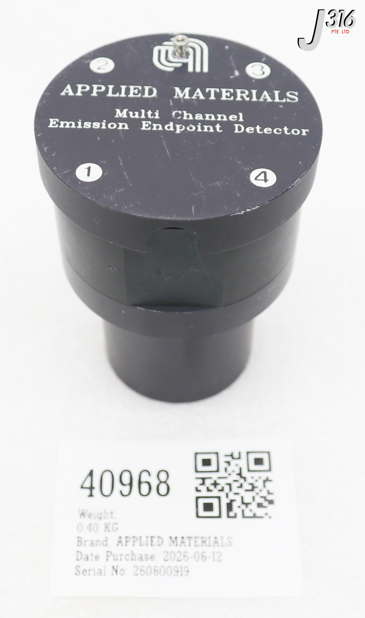 40968 APPLIED MATERIALS MULTI CHANNEL EMISSION ENDPOINT DETECTOR W/ WCVD ENDPOINT BD 0100-09135 0010-09917