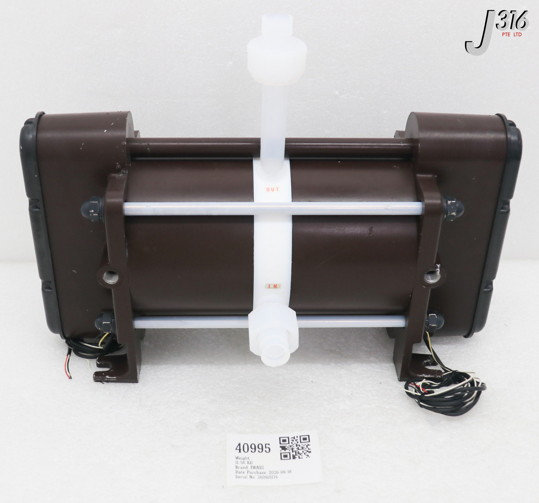 40995 IWAKI PNEUMATIC DRIVE BELLOWS PUMPS FF-20HT