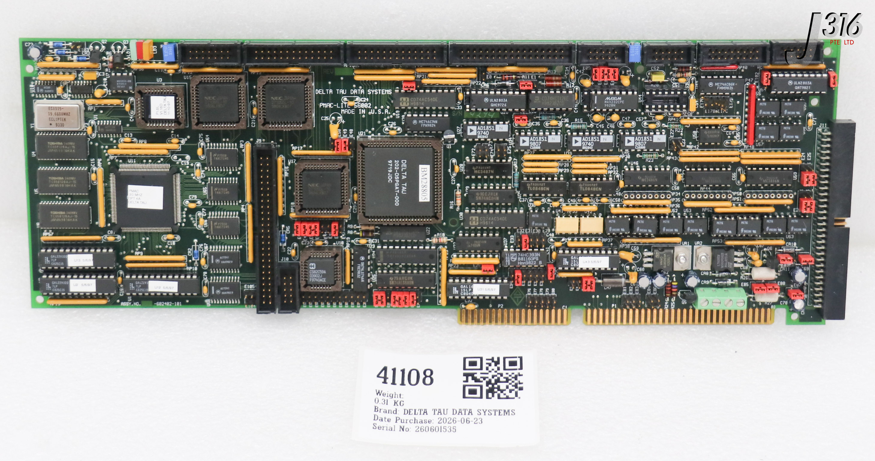41108 DELTA TAU DATA SYSTEMS PCB, PROGRAMMABLE MULTI AXIS CONTROLLER BOARD 602402-551