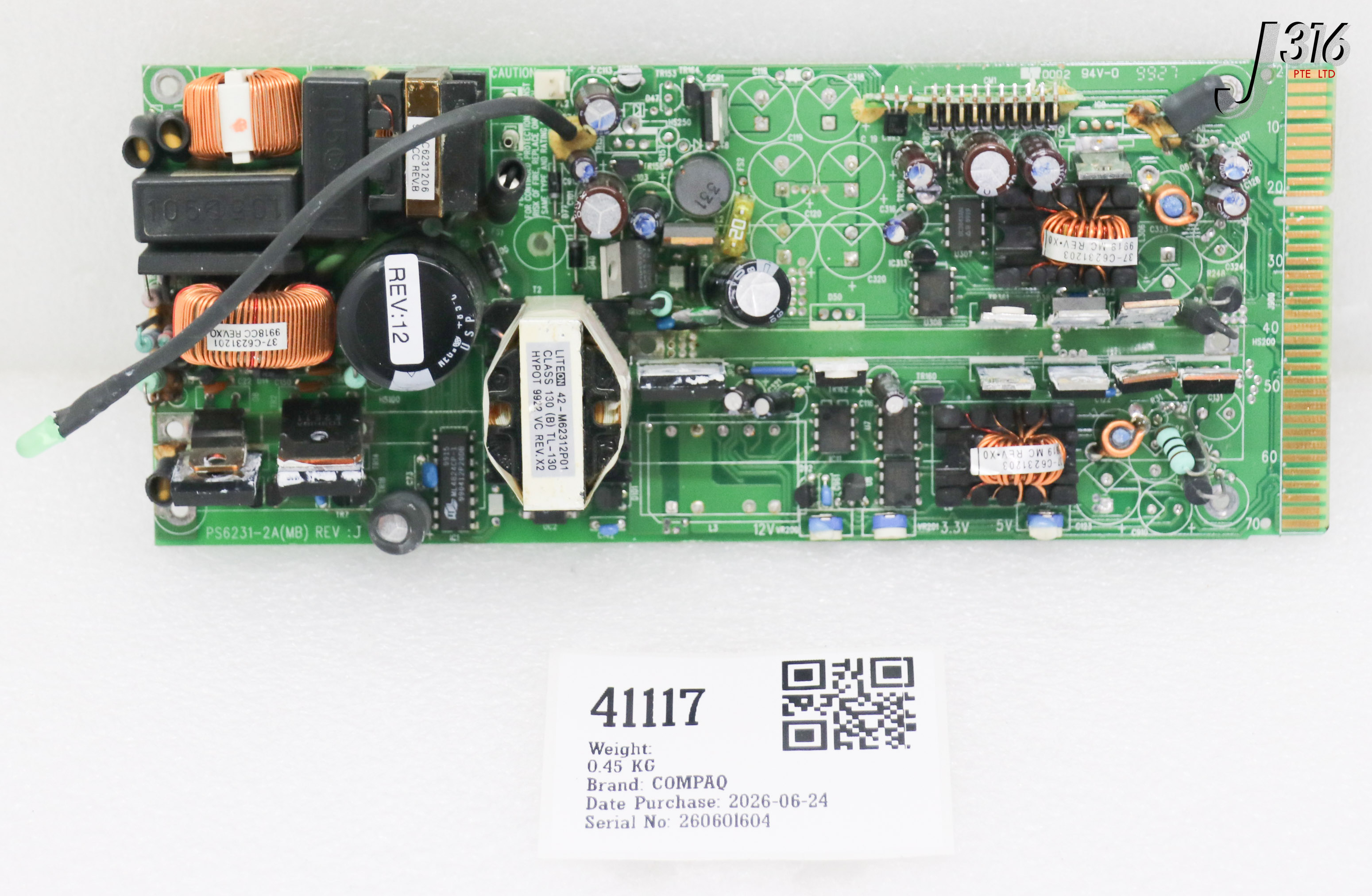 41117 COMPAQ PCB ASSY PS6231-2A(MB)