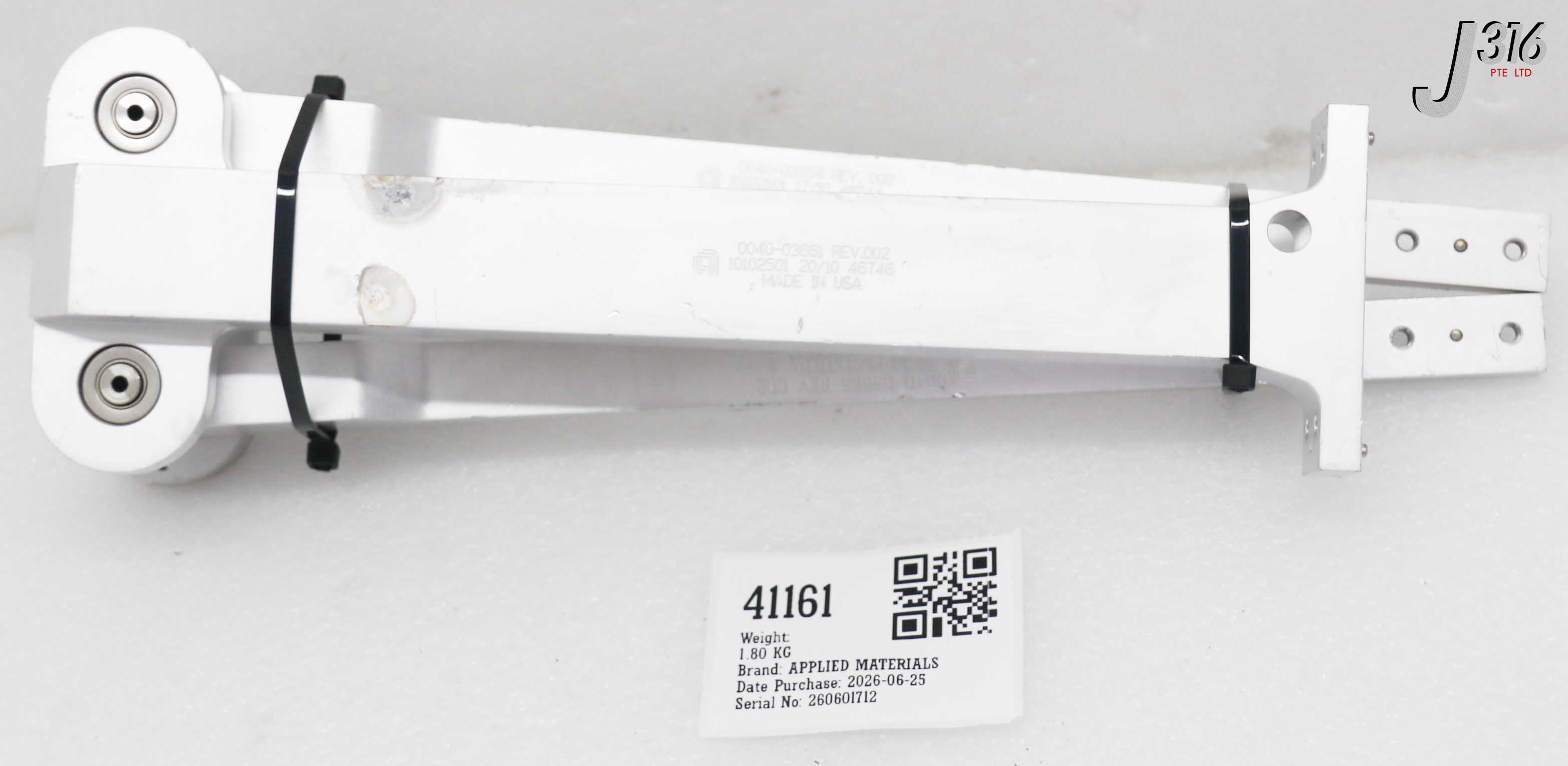 41161 APPLIED MATERIALS WING UPPER 300MM ROBOT NON-PLT 0040-03661