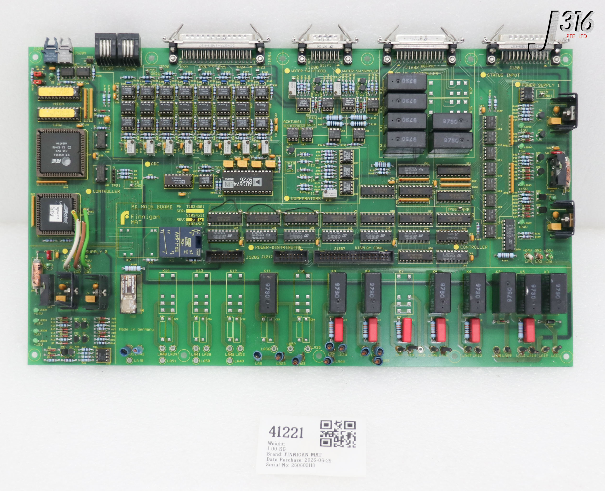41221 FINNIGAN MAT PCB, PD MAIN BOARD T1034501