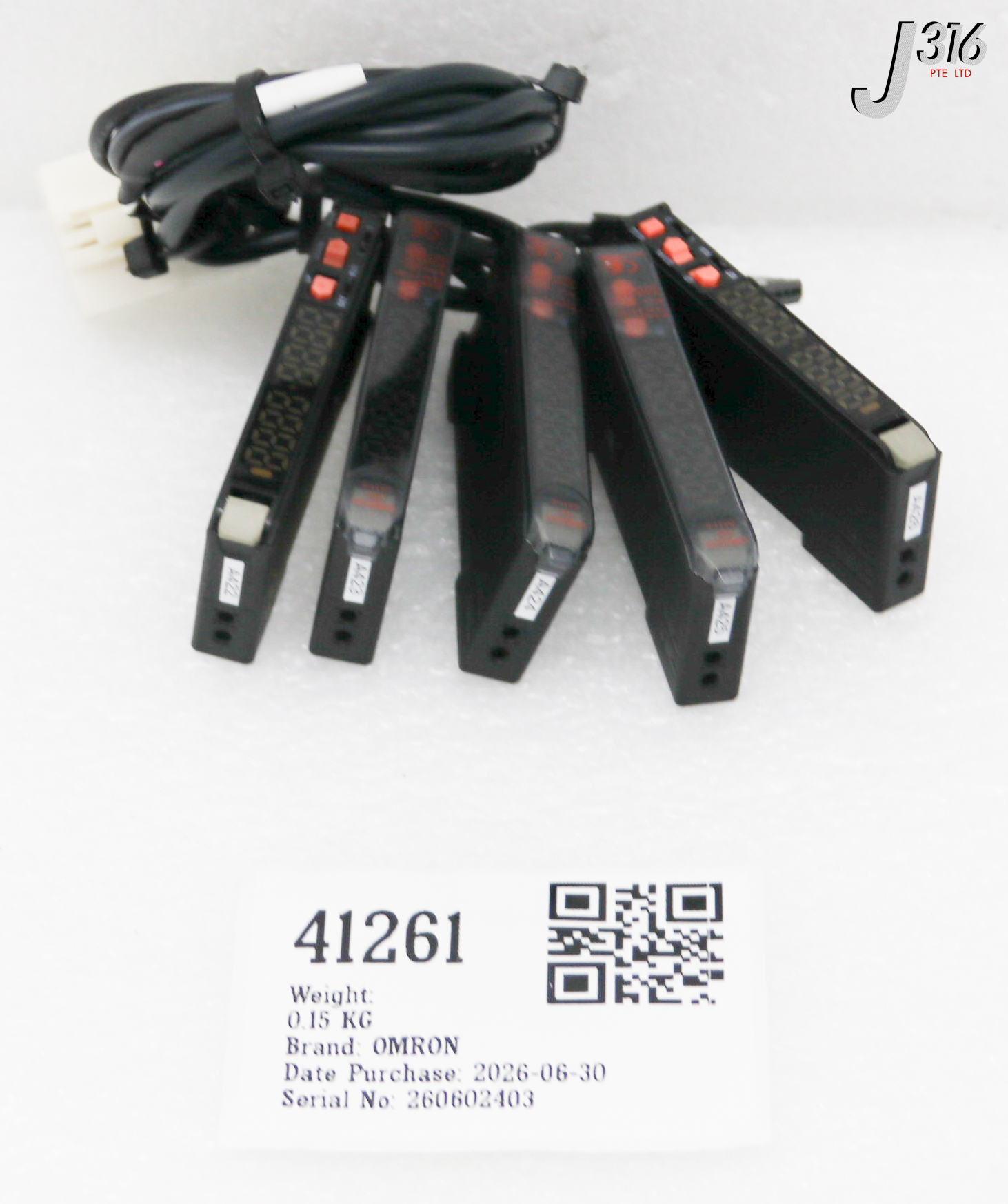 41261 OMRON PHOTOELECTRIC SWITCH (LOT OF 5 ) E3X-DA11-S