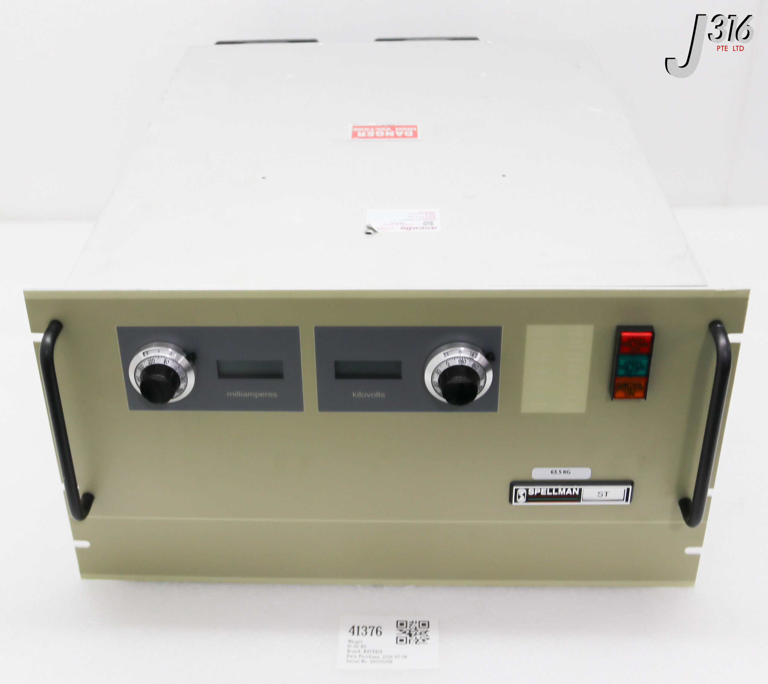 41376 AXCELIS SPELLMEN HIGH VOLTAGE POWER SUPPLIES, MODEL: ST100P12X5879 PN: X5879 110167460