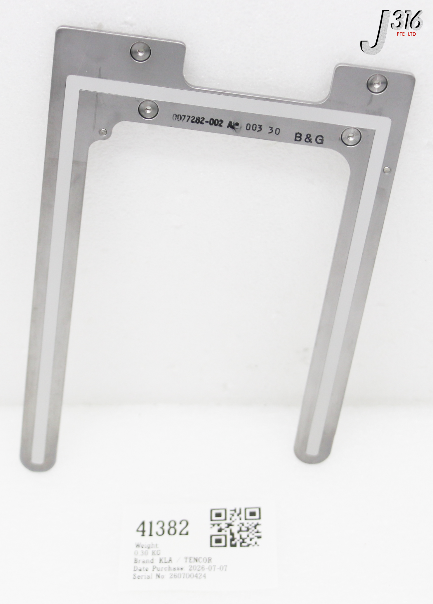 41382 KLA / TENCOR END EFFECTOR, VAC, FORK, 155MM, WIDE 0077282-002