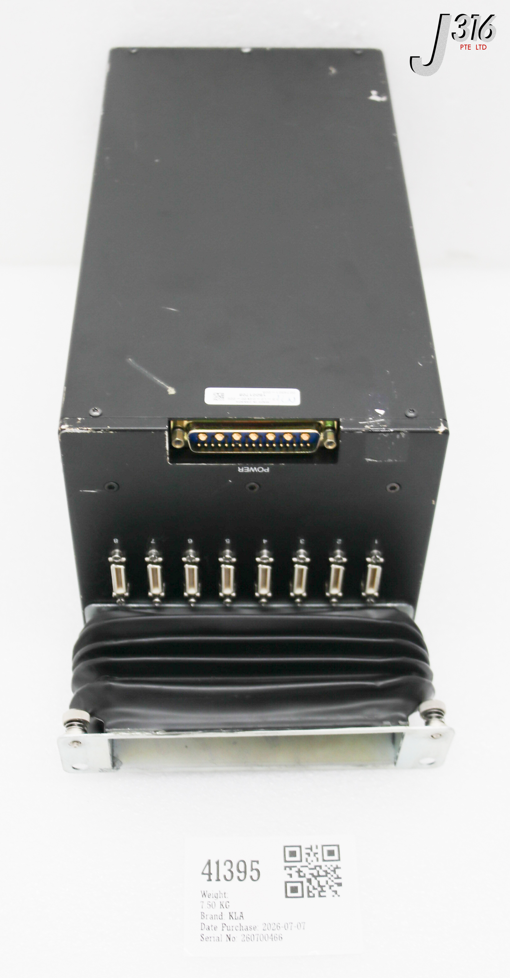 41395 KLA DALSA CARRERA PELLICLE CAMERA, PN: 0074301-005 FB-L0-04K20-22E