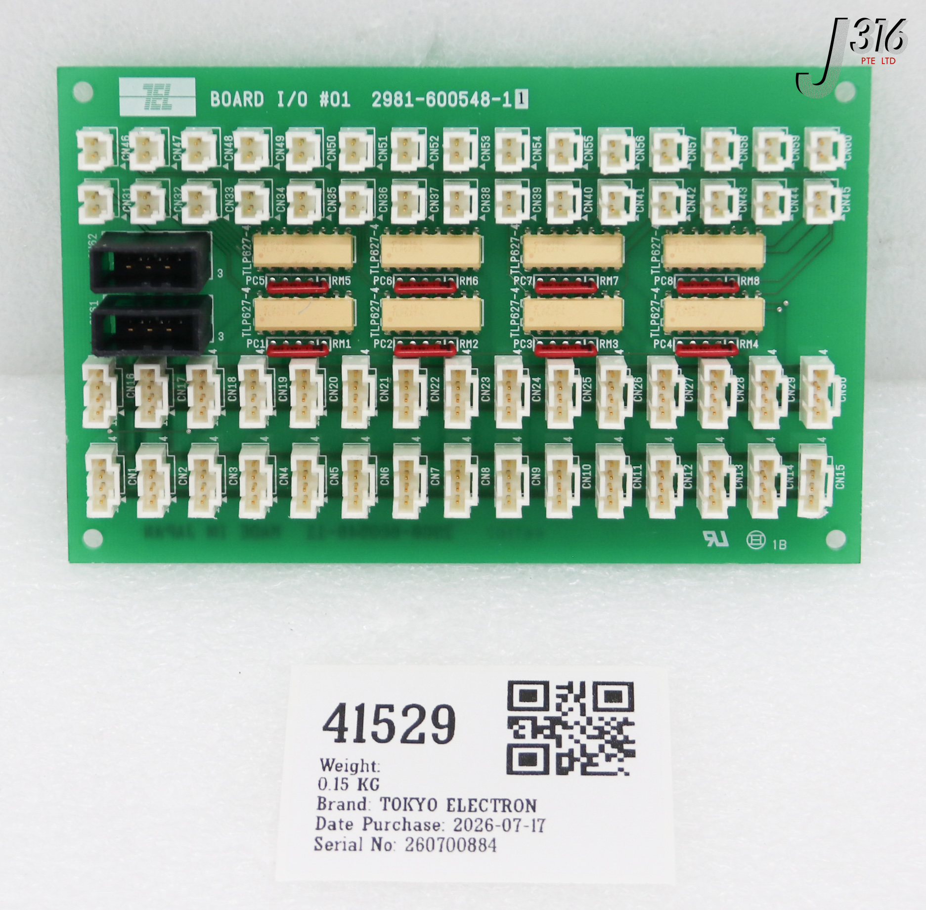 41529 TOKYO ELECTRON PCB, BOARD I/O #01 2981-600548-11