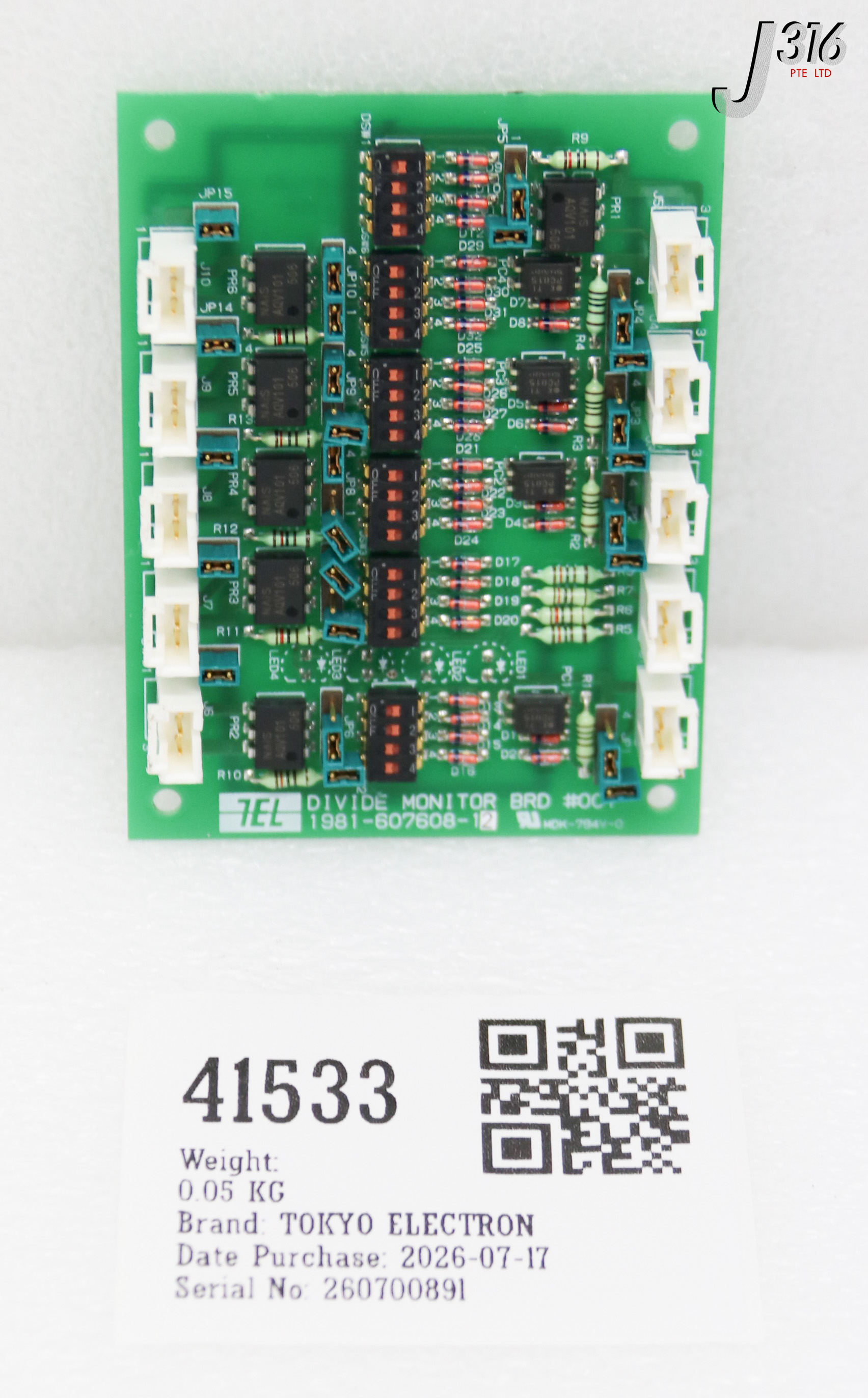 41533 TOKYO ELECTRON PCB, DIVIDE MONITOR BRD #001 1981-607608-12