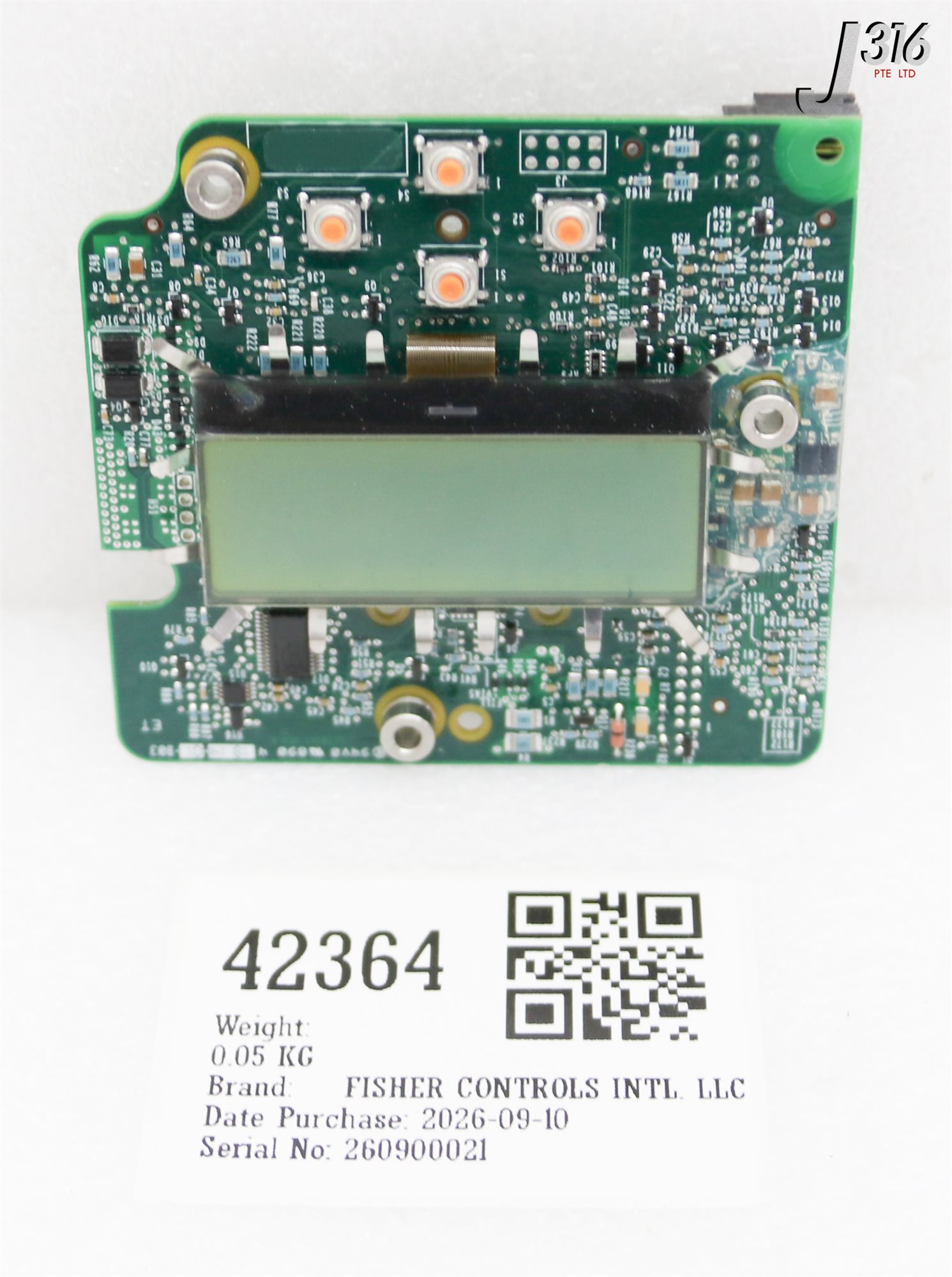 42364 FISHER CONTROLS INTL. LLC PCB, LCD MODULE BOARD GE585350X012