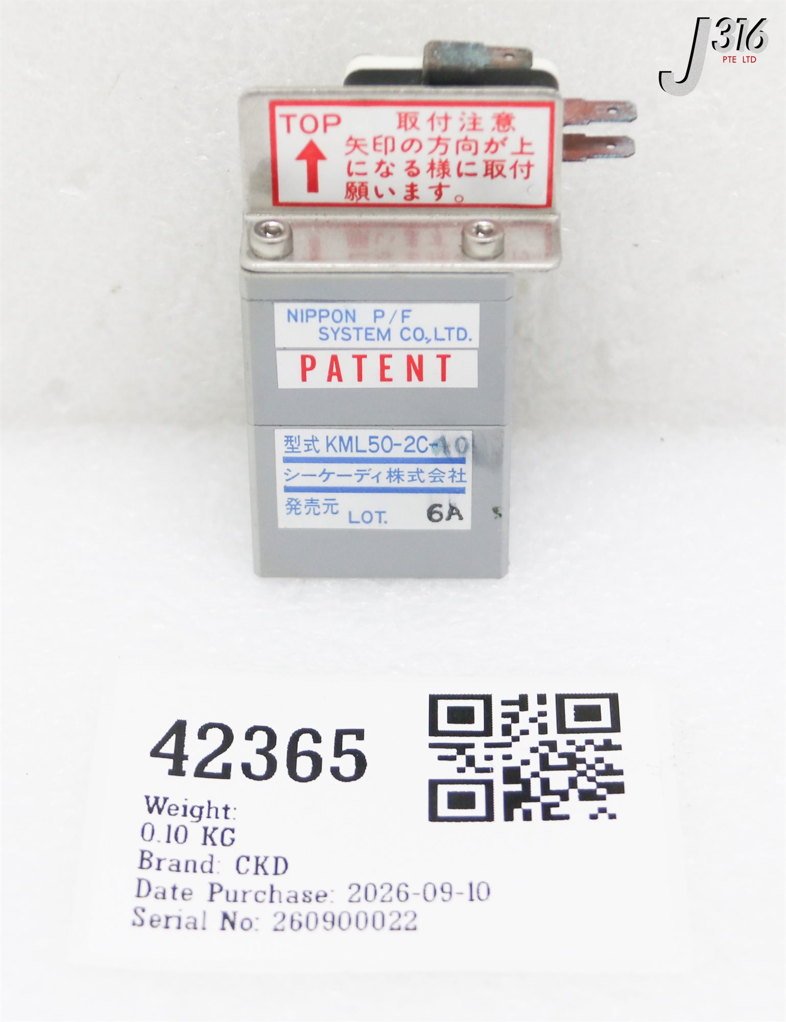 42365 CKD FINE LEVEL SWITCH KML50-2C-A0