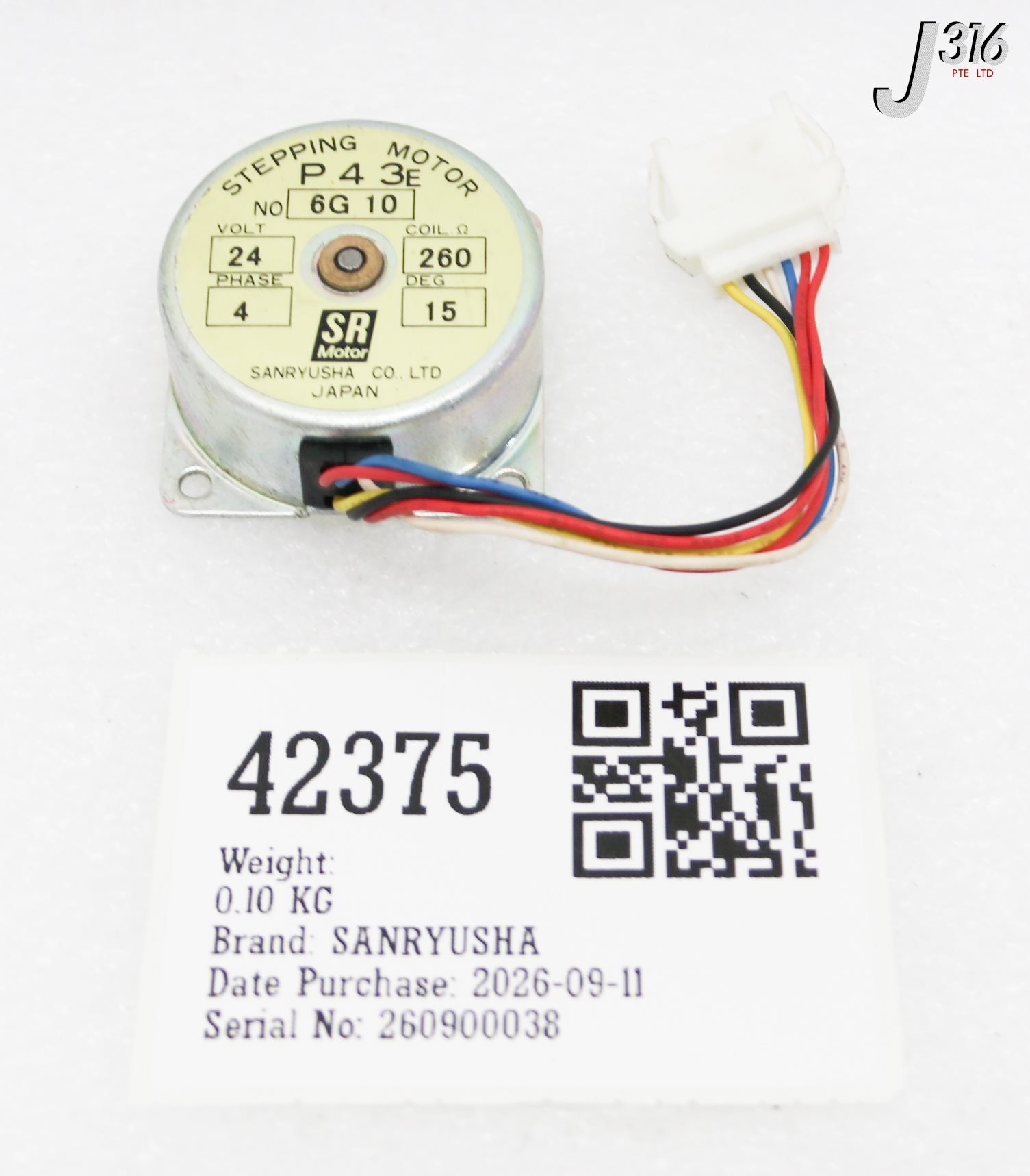 42375 SANRYUSHA 4-PHASE STEPPING MOTOR P43E