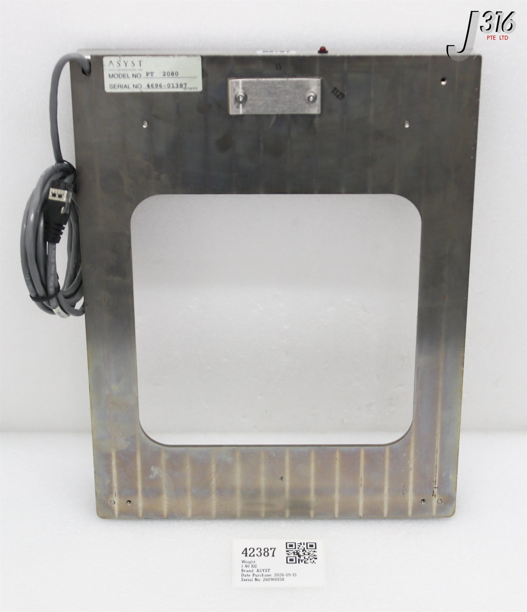 42387 ASYST PT 2080, FRONT WAFER LOADER CASSETTE NEST (PARTS) 9700-3445-08