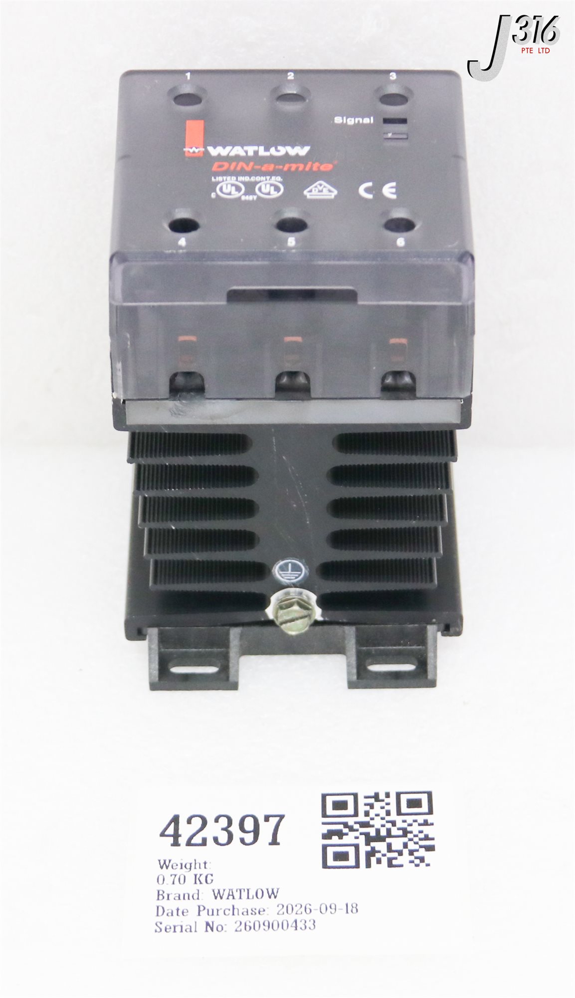 42397 WATLOW DIN-A-MITE POWER CONTROLLER DB3C-1560-C300