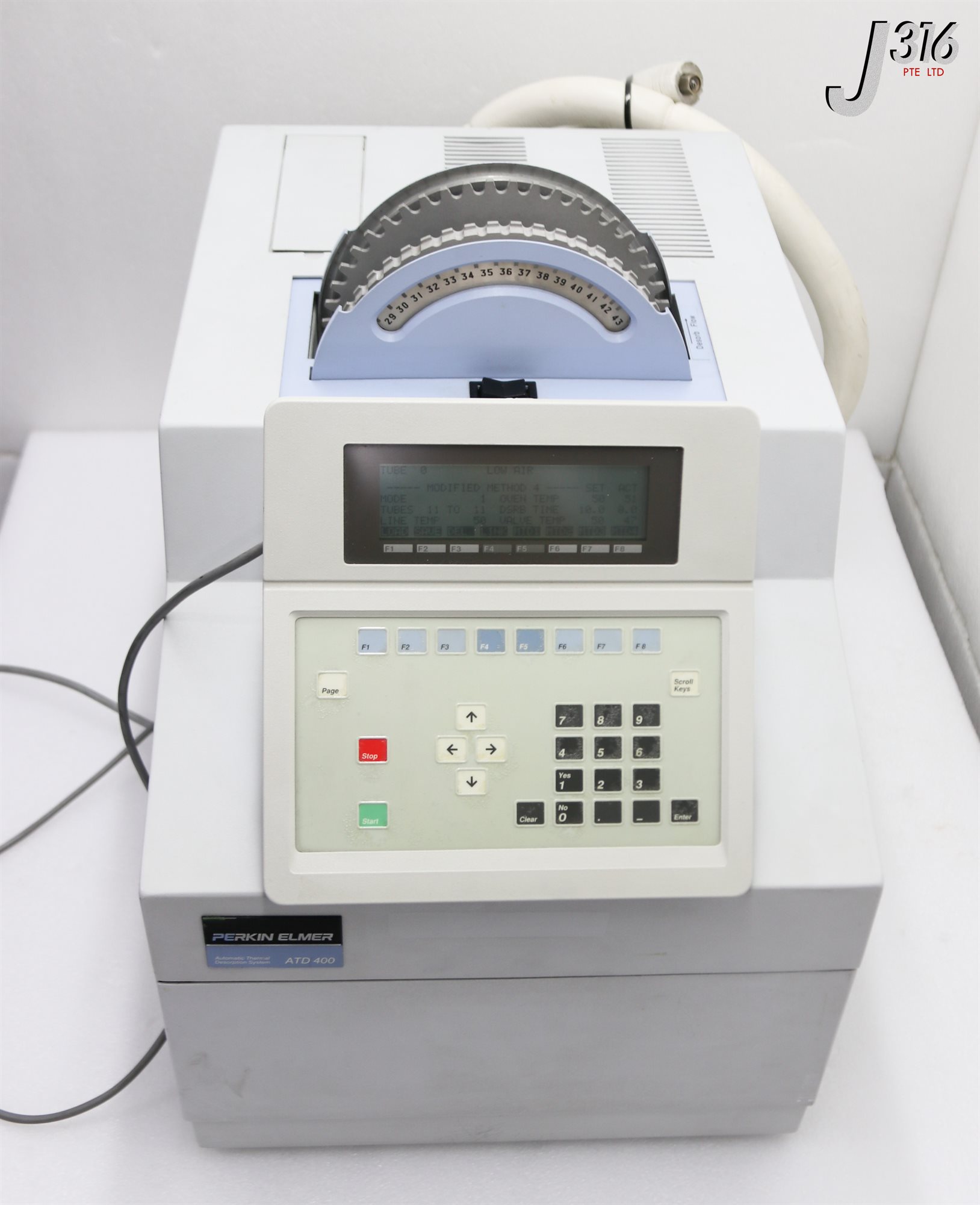 42420 PERKIN ELMER ATD400, AUTOMATIC THERMAL DESORPTION SYSTEM W/ CONTROLLER L427-0001