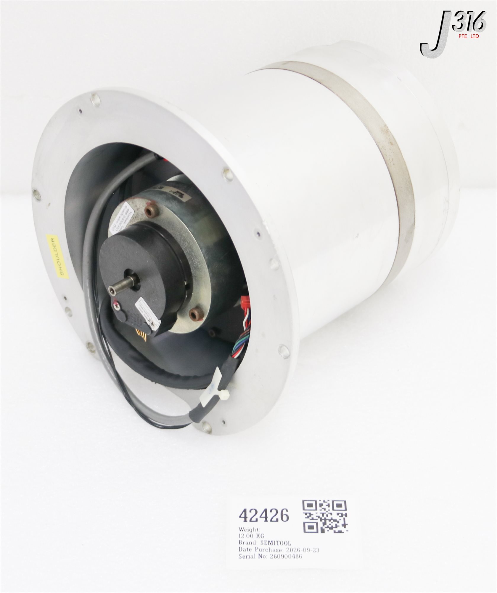 42426 SEMITOOL MAGNUM ROBOT MOTOR ASSY W/ API-DELTRAN BRP-30S, OPTICAL ENCODER E3-1000-250-IH 000M3360-501
