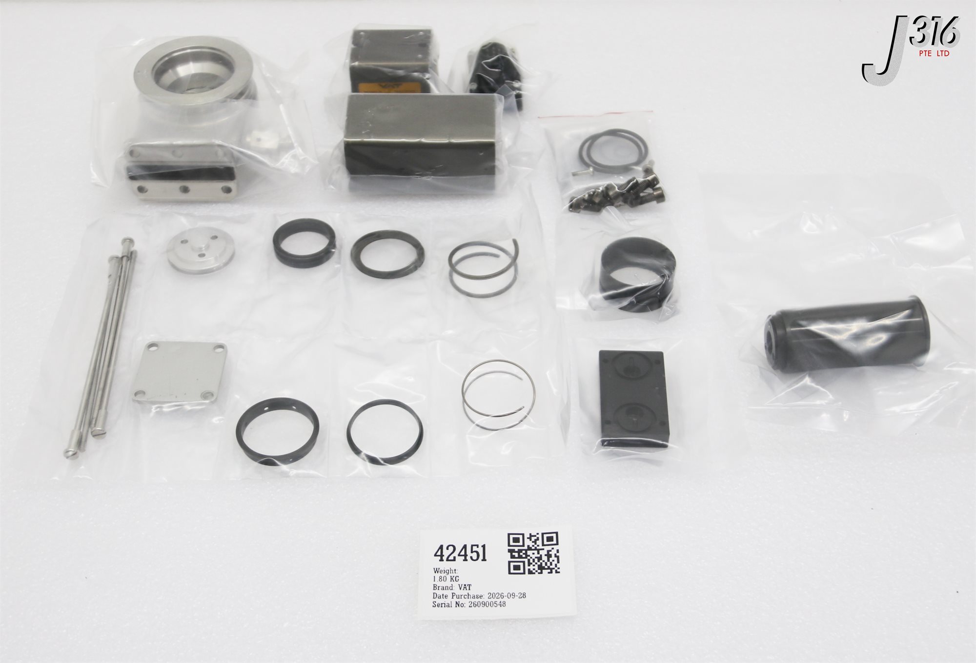 42451 VAT MINI UHV GATE VALVE ASSY (NEW) 01034-KE24-ACT2