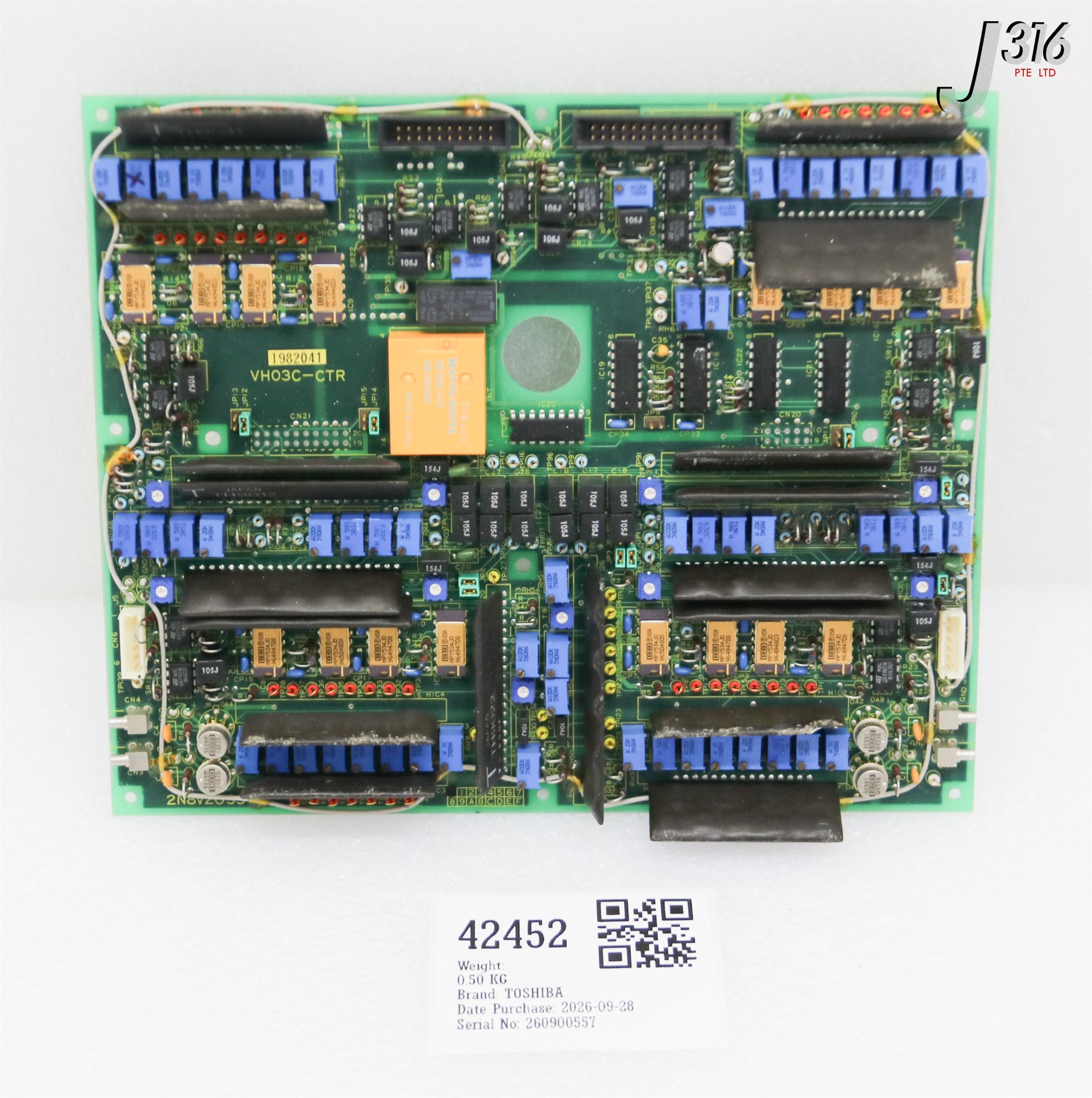 42452 TOSHIBA PCB ASSY, KX67LA00014, 2N8V2033-A, 2J8V2033-A (PARTS) VH03C-CTR