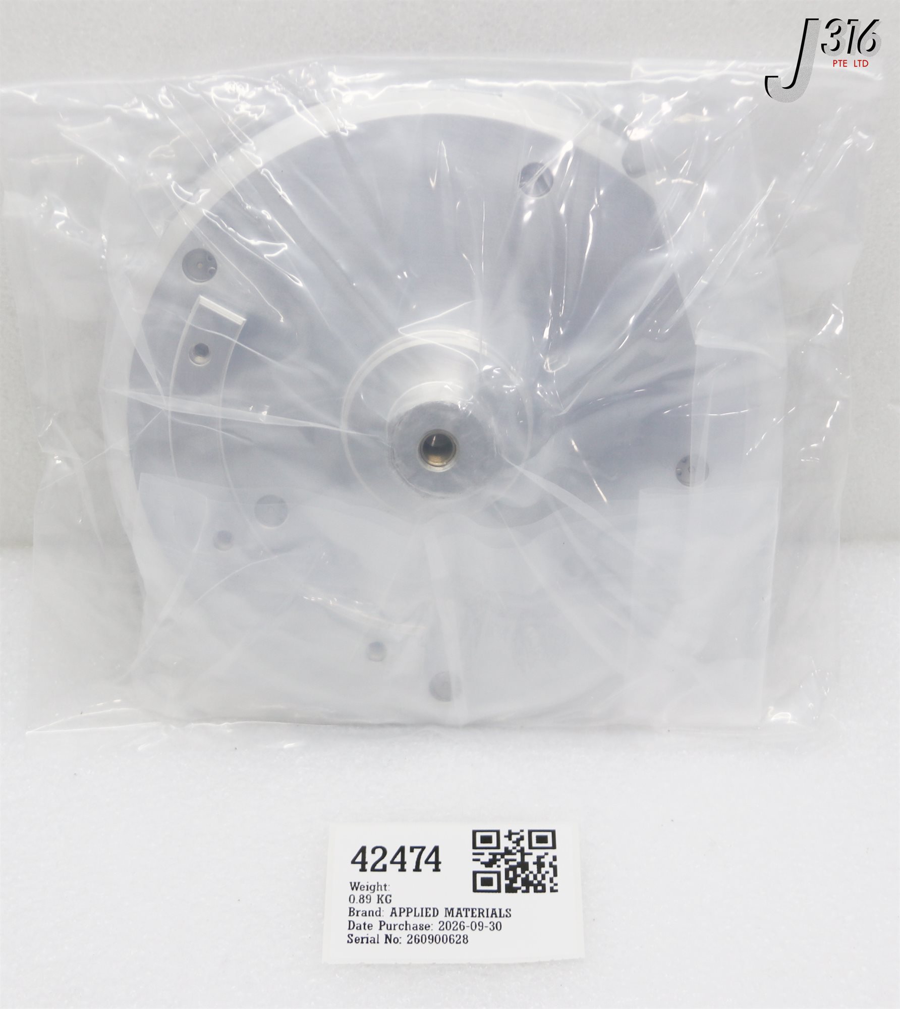 42474 APPLIED MATERIALS HEATSINK INSERT COATED 200MMCIP (NEW) 0010-93142