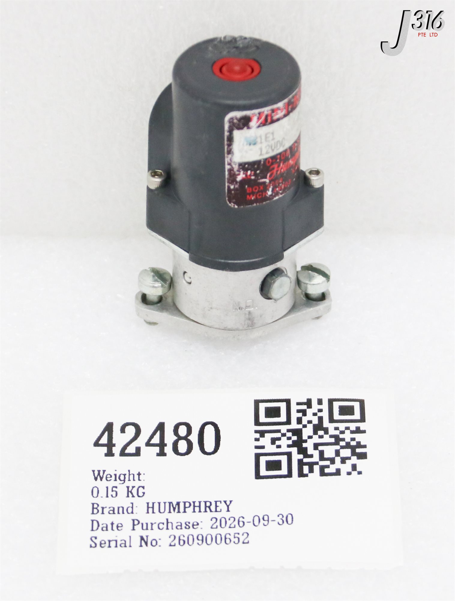 42480 HUMPHREY MINI-MYTE AIR VALVE M31E1