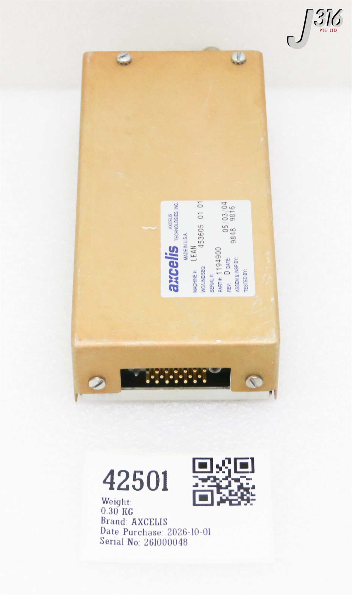 42501 AXCELIS PCB, CHARGE MONITOR PK UP, EATON 1423300 1194900