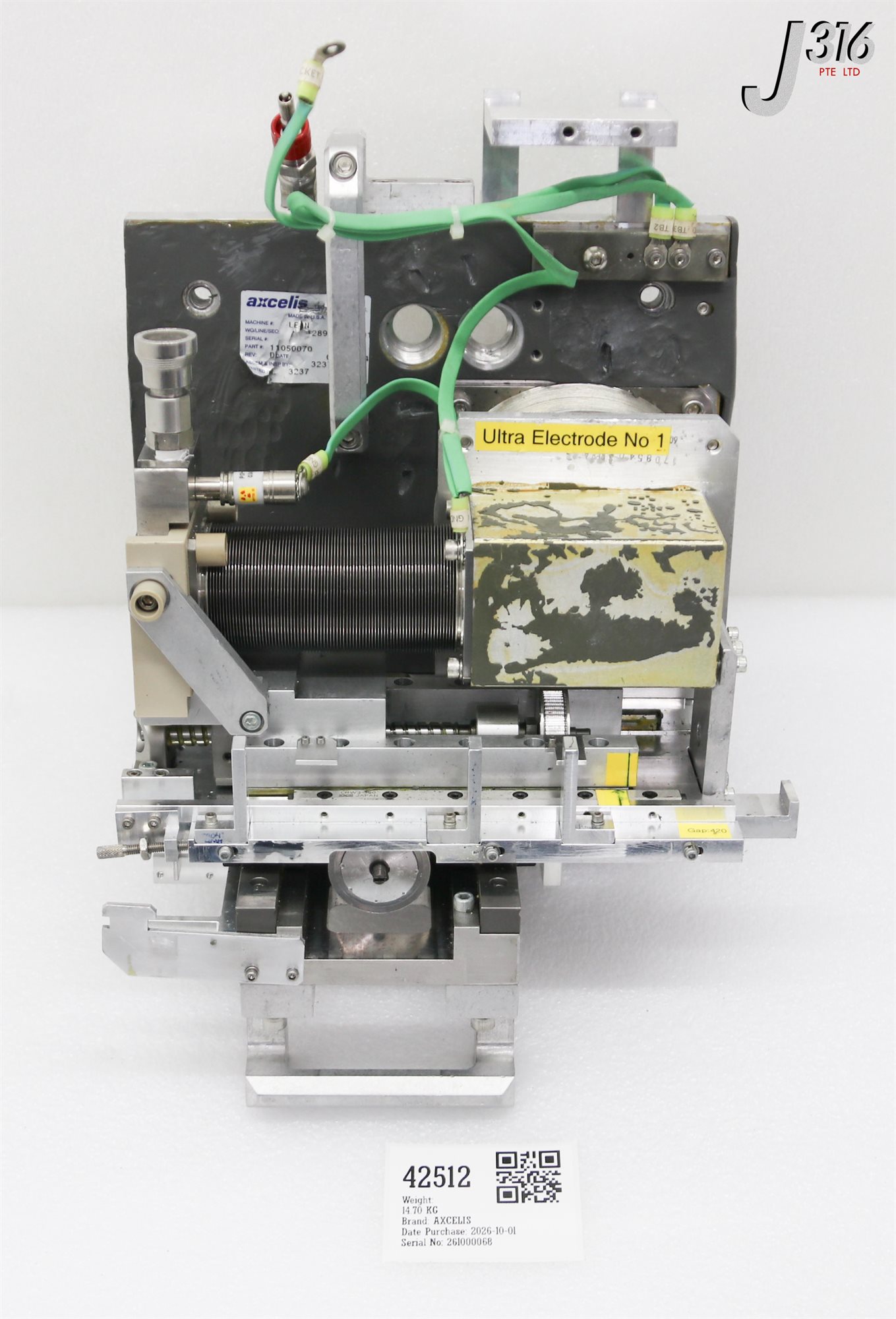 42512 AXCELIS DUAL SLIT ELECTRODE MANIPULATOR ASSY 11050070