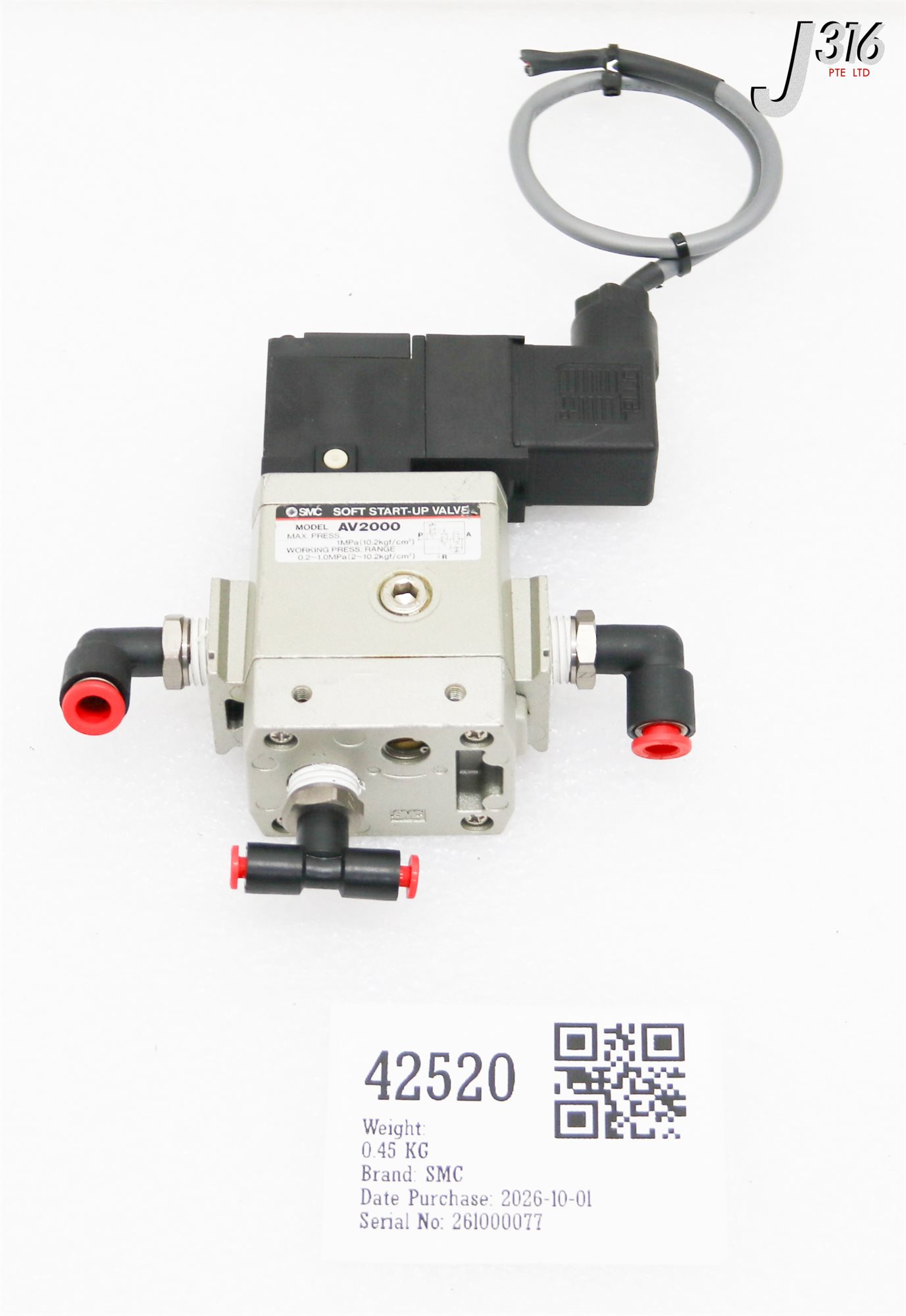42520 SMC SOFT START UP VALVE AV2000