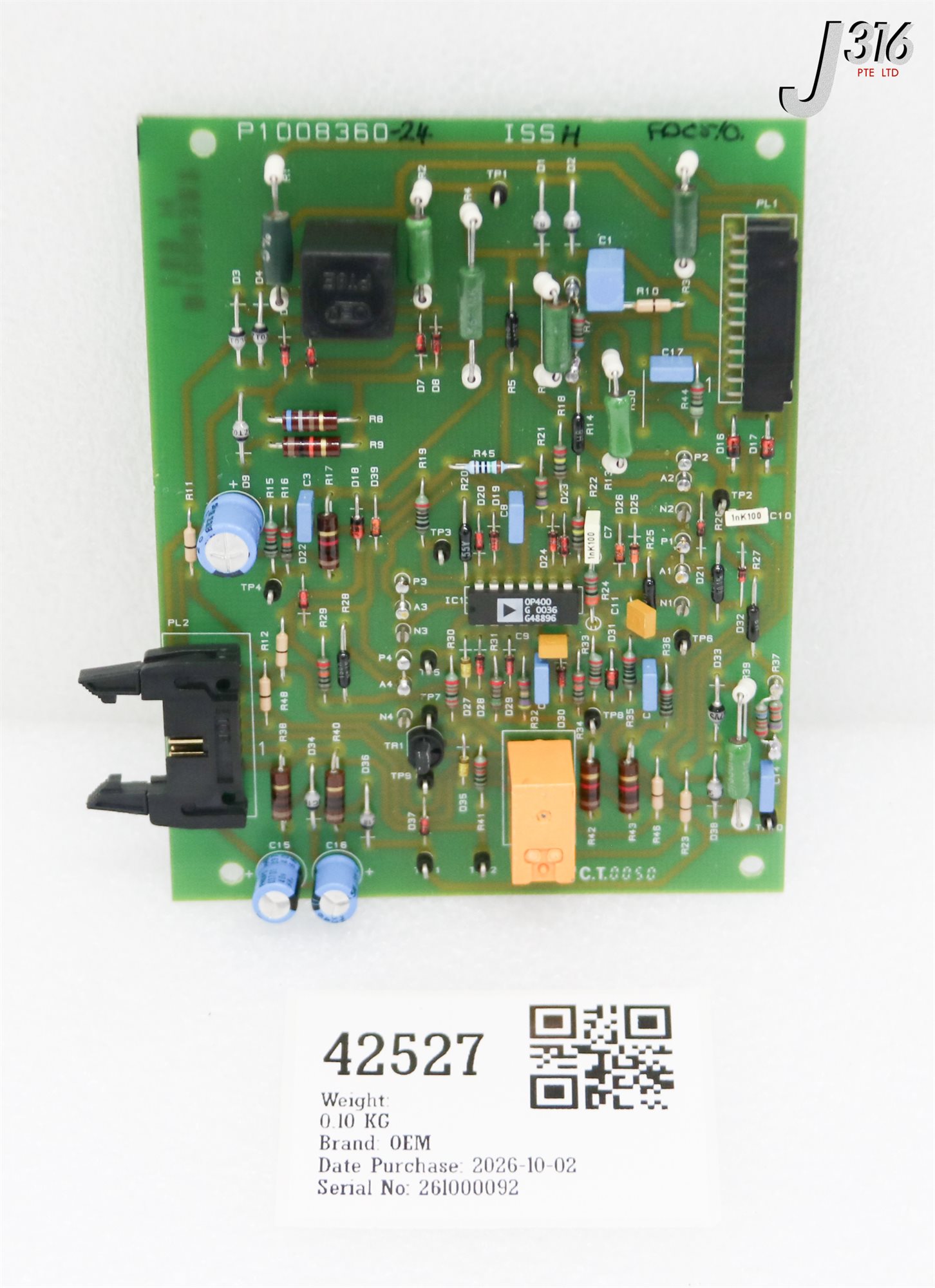42527 OEM PCB, INTERFACE BOARD P1008360-24