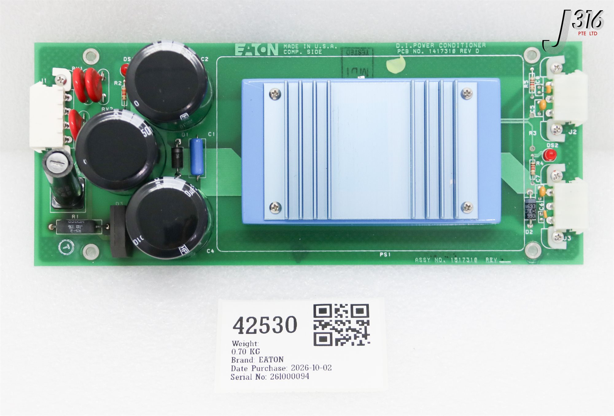 42530 EATON PCB, D.I.POWER CONDITIONER W/ MARTEK POWER CD-60000 1417310